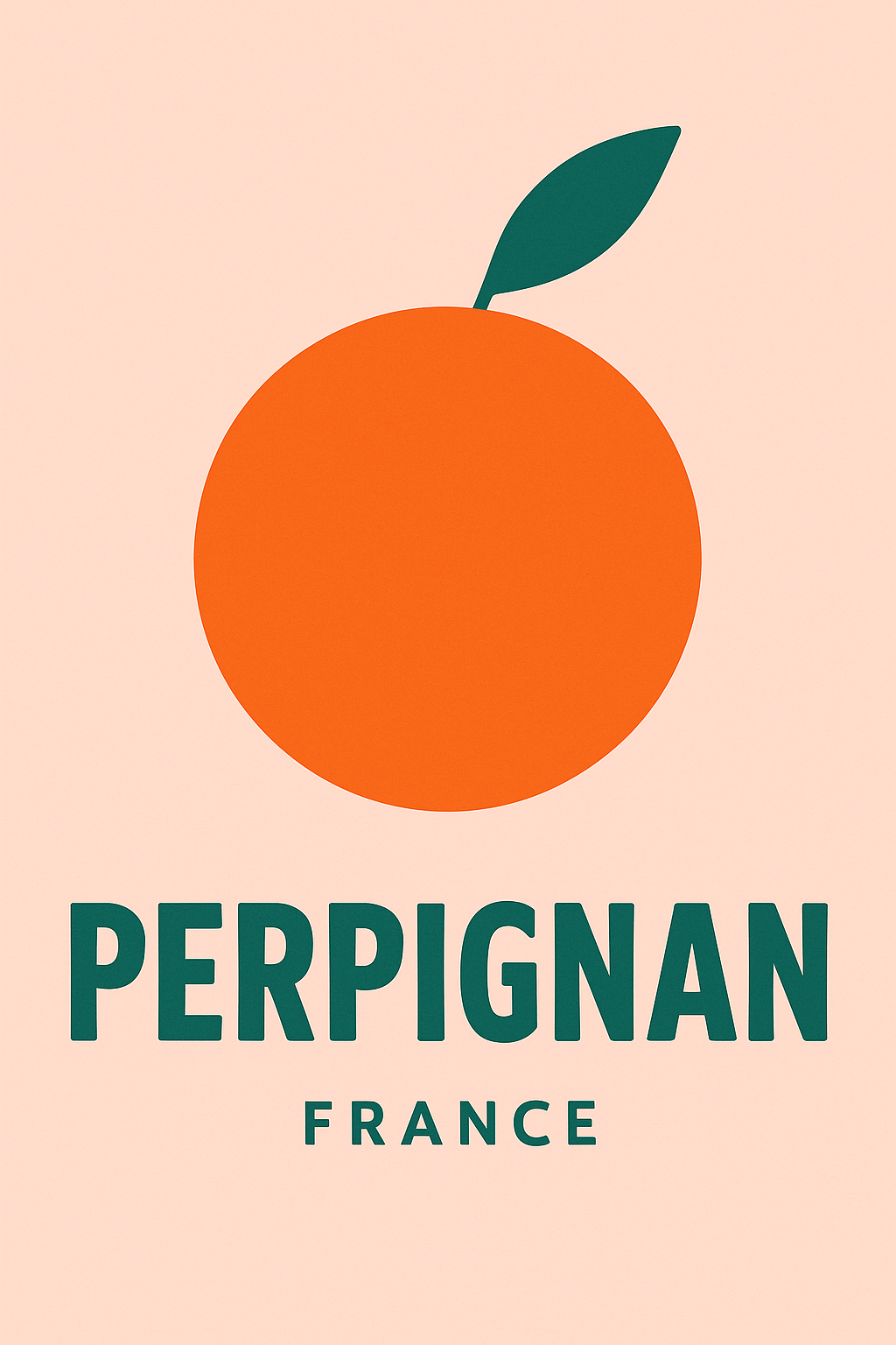 Affiche Perpignan — L'essence vitaminée du Sud · poster d'art de Perpignan