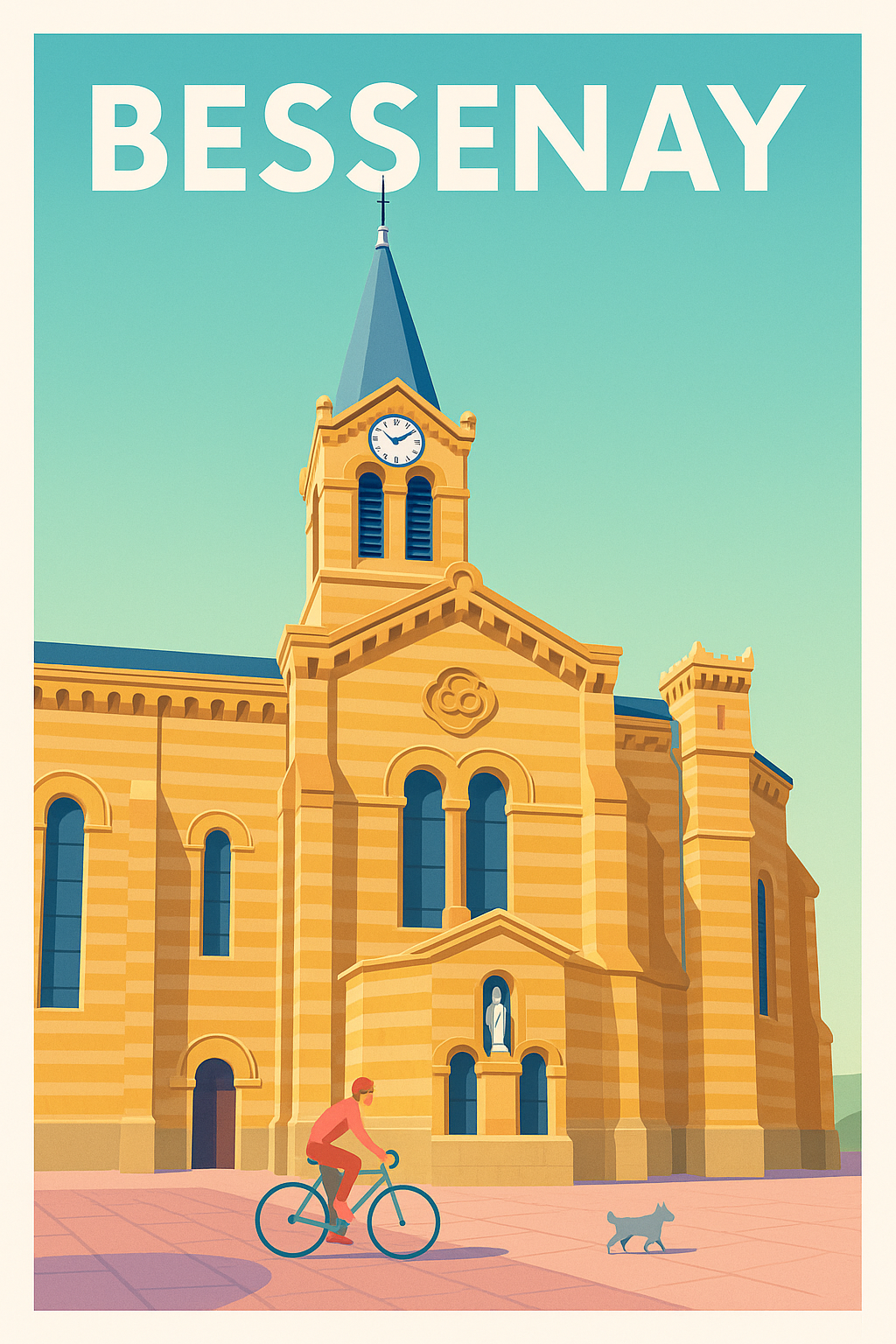 Affiche de Bessenay - Charme architectural et douceur de vivre