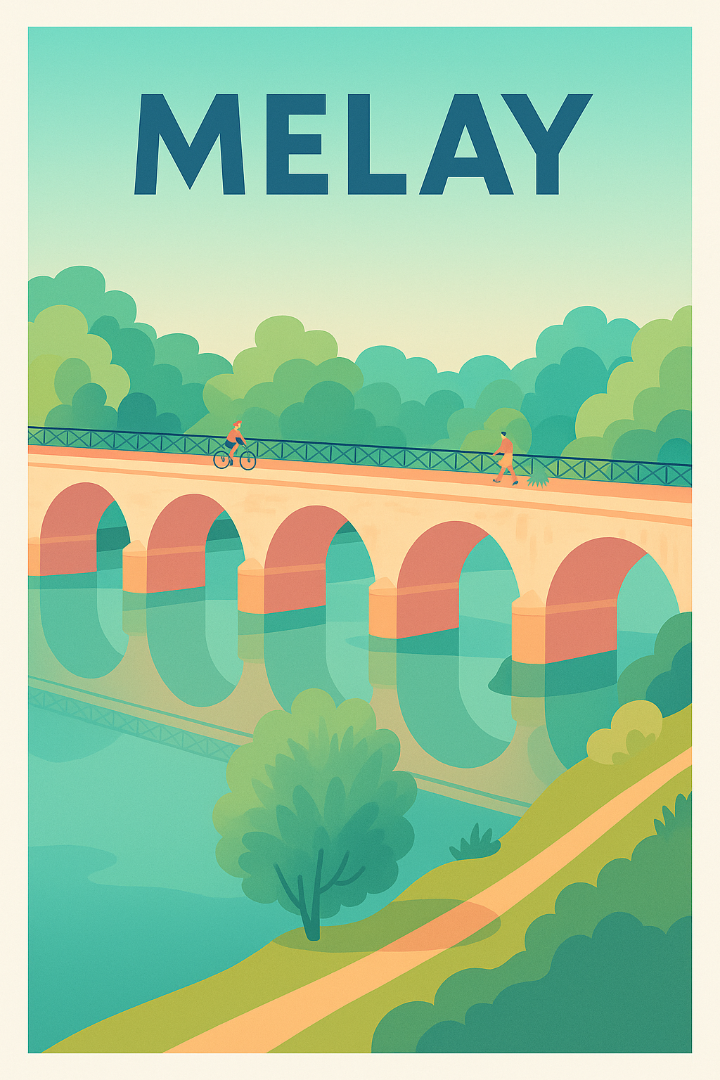 Affiche de Melay - Charme et sérénité au fil de l'eau