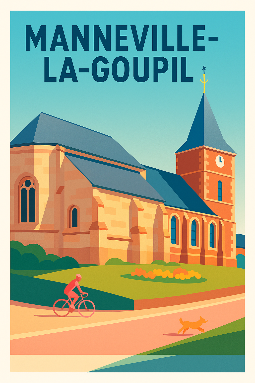 Affiche de Manneville-la-Goupil - Charme et sérénité normande en affiche