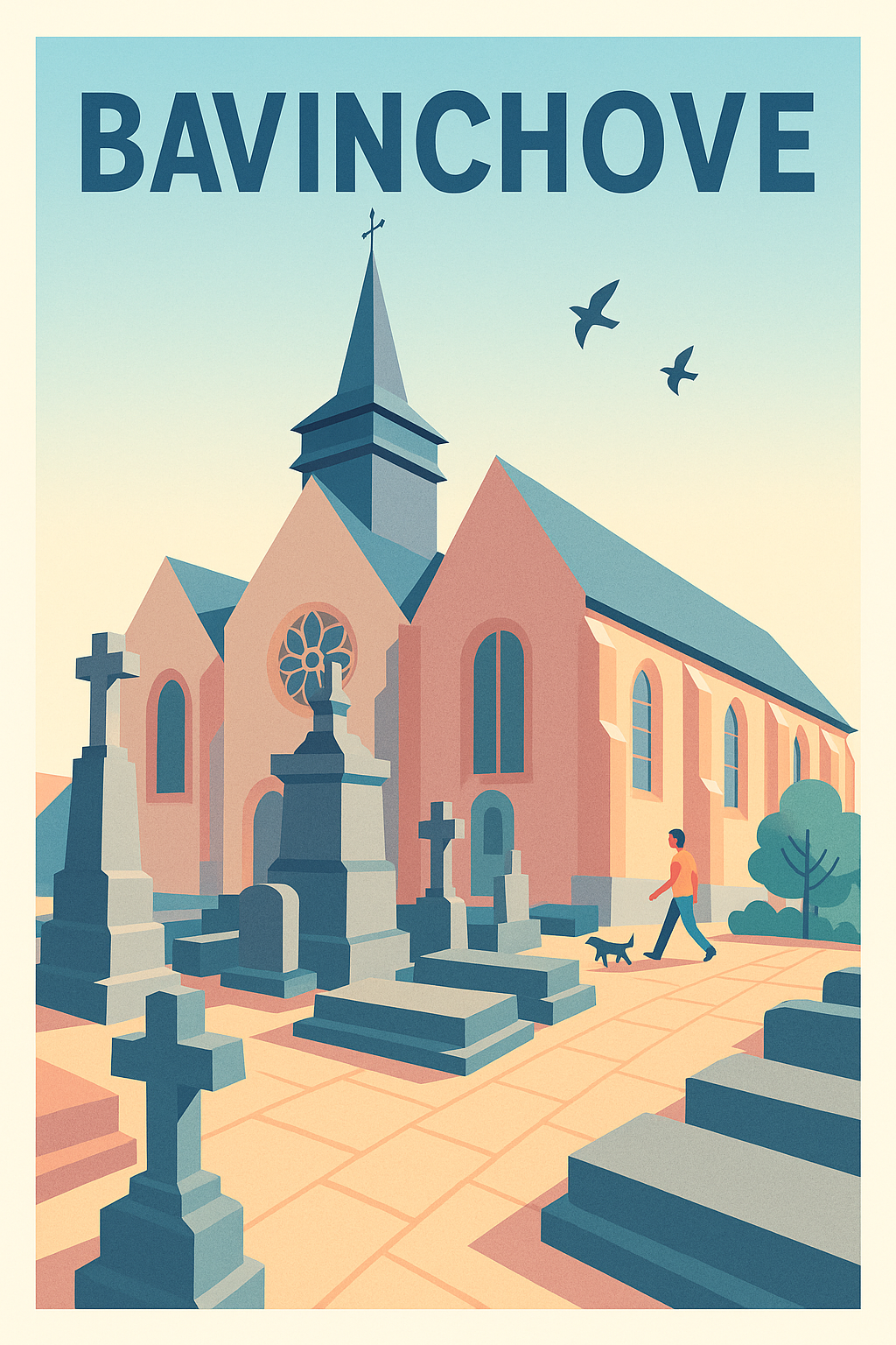 Affiche de Bavinchove - Une promenade paisible entre histoire et sérénité
