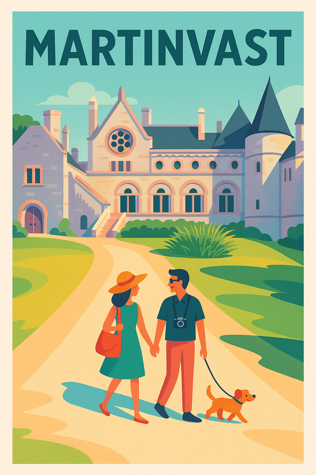 Affiche de Martinvast - Promenade romantique au château