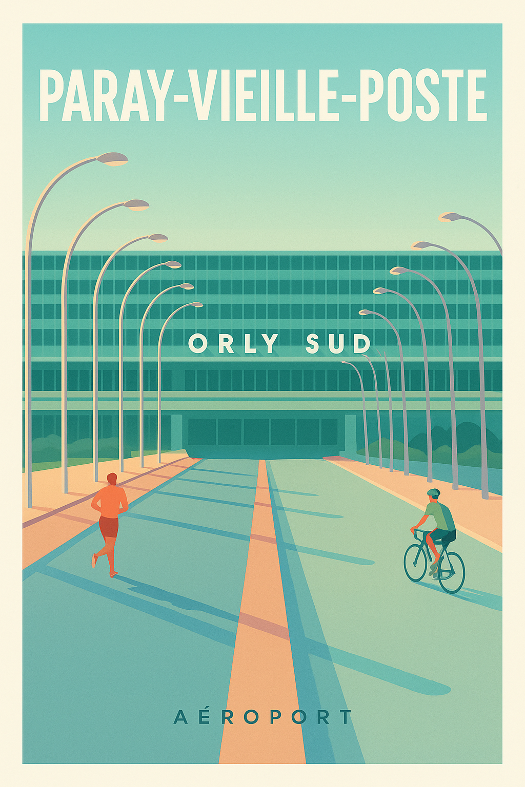 Affiche de Paray-Vieille-Poste - Vue moderne sur l'Aéroport Orly Sud