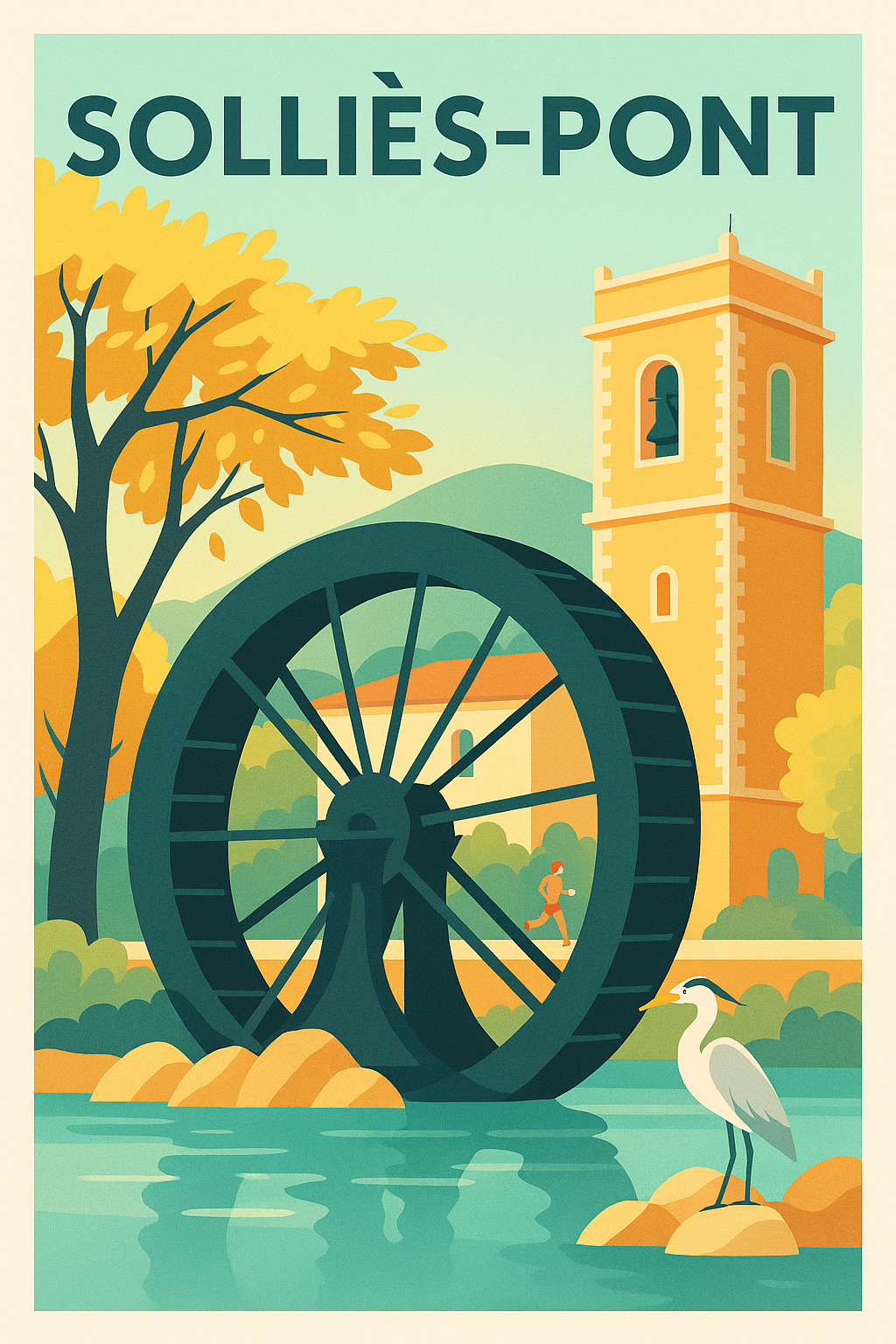 Affiche de Sollies-Pont - Évasion bucolique au fil de l'eau