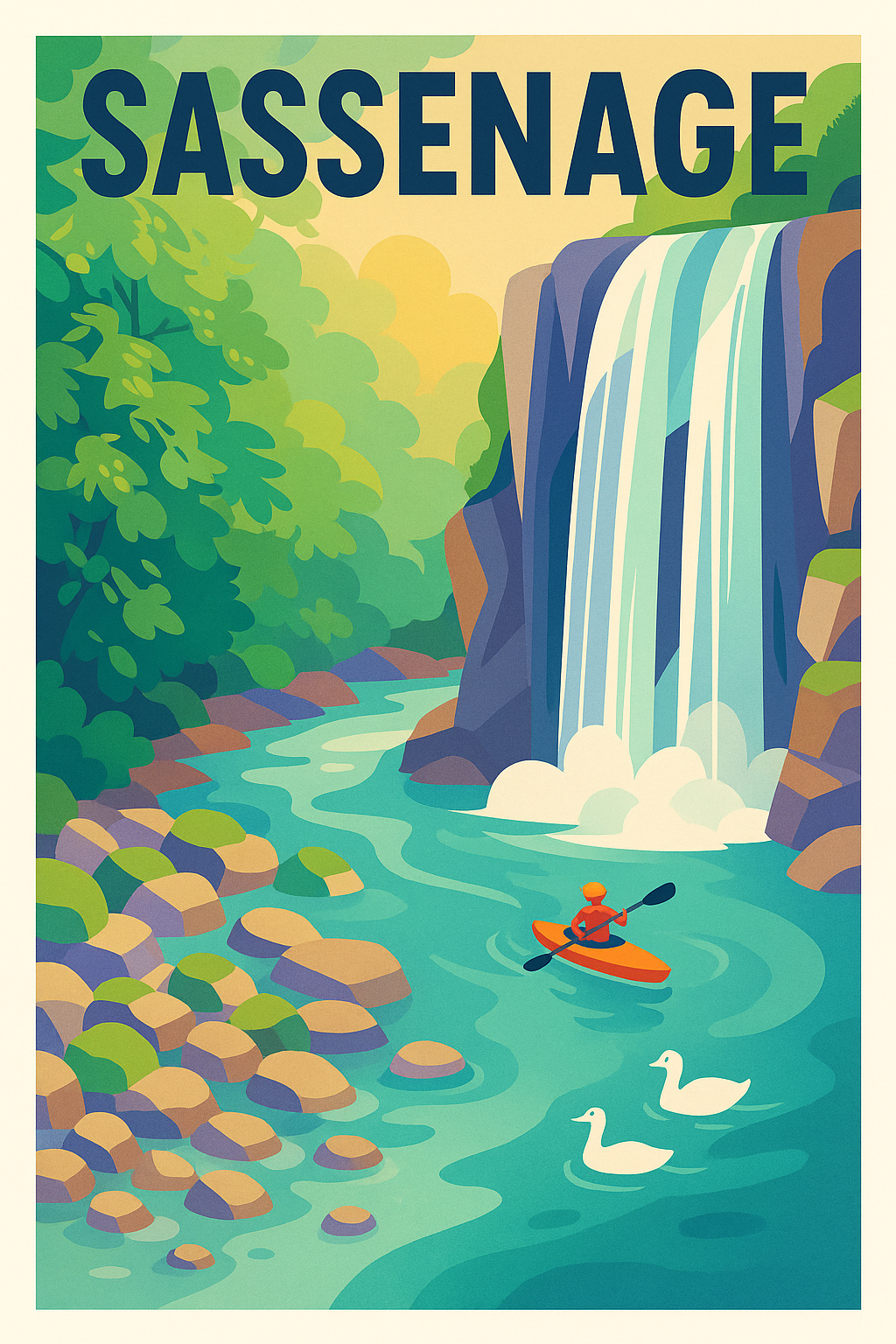 Affiche de Sassenage - Évasion nature au fil de l'eau