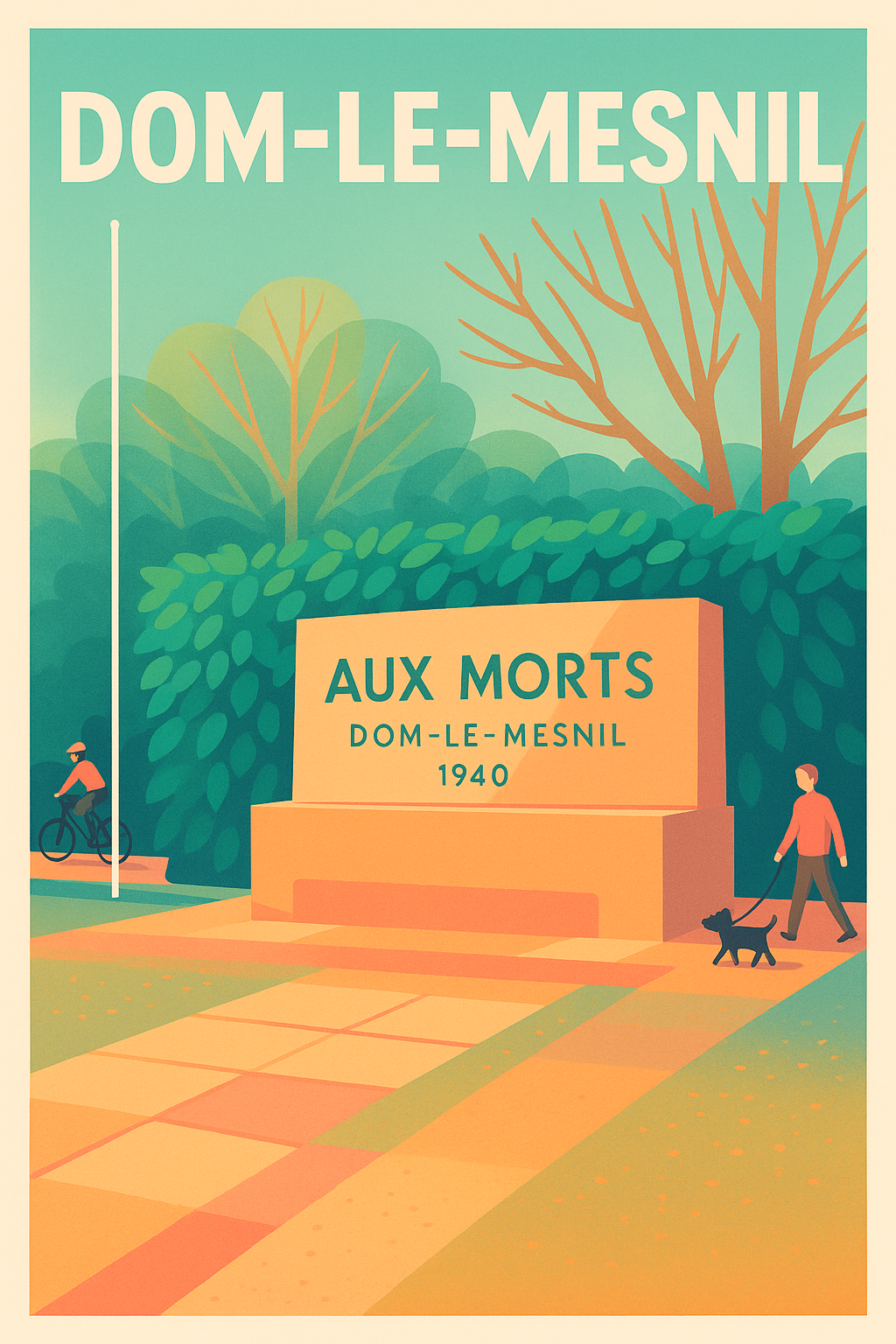 Affiche de Dom-le-Mesnil - Mémoire et Sérénité en Affiche