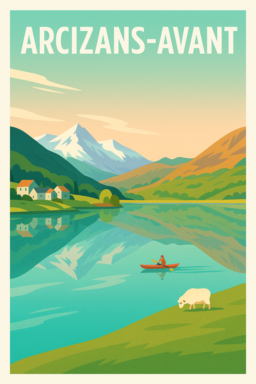 Affiche de Arcizans-Avant - Sérénité et nature entre montagnes et lacs