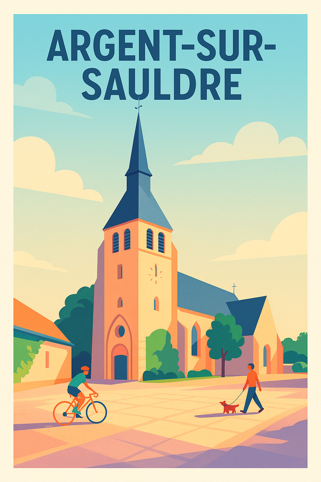 Affiche de Argent-sur-Sauldre - Charme et sérénité au cœur du village