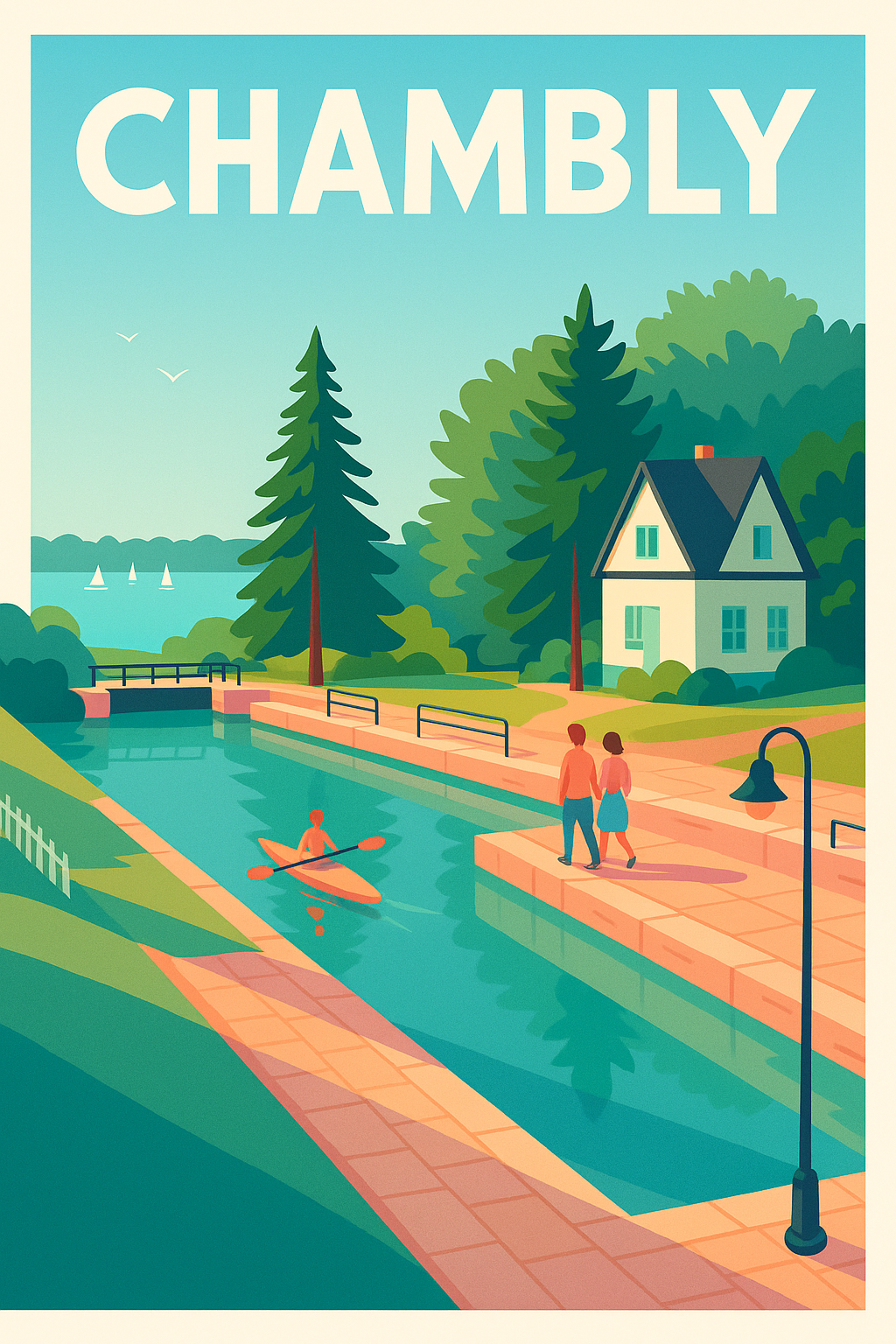 Affiche de Chambly - Sérénité au bord de l'eau