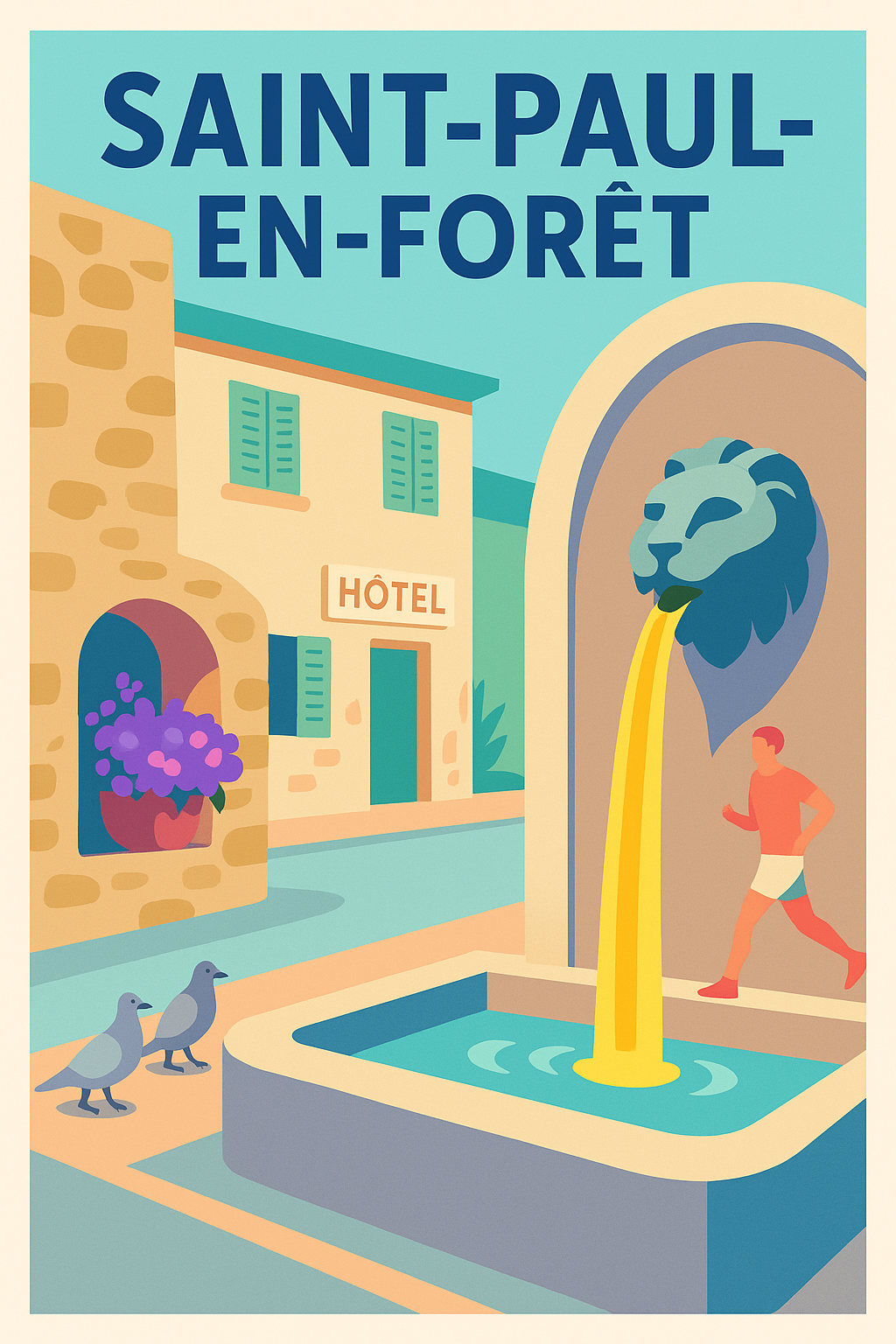 Affiche de Saint-Paul-en-Forêt - Charme provençal et douceur de vivre