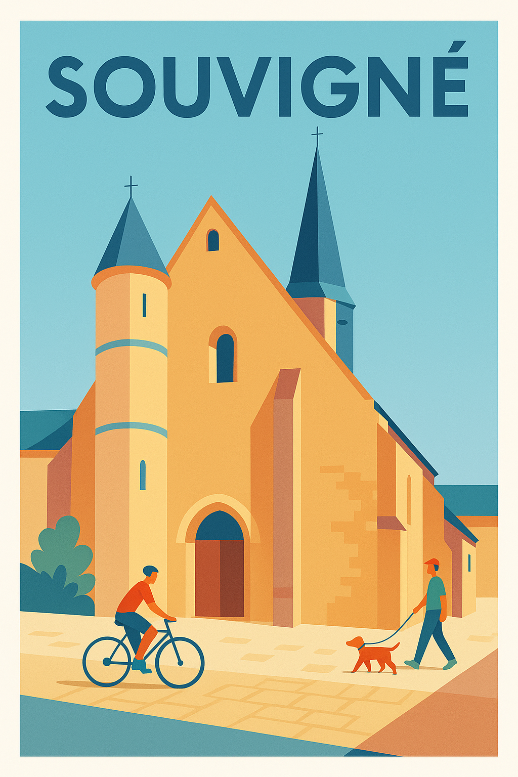 Affiche de Souvigné - Charme paisible et patrimoine authentique