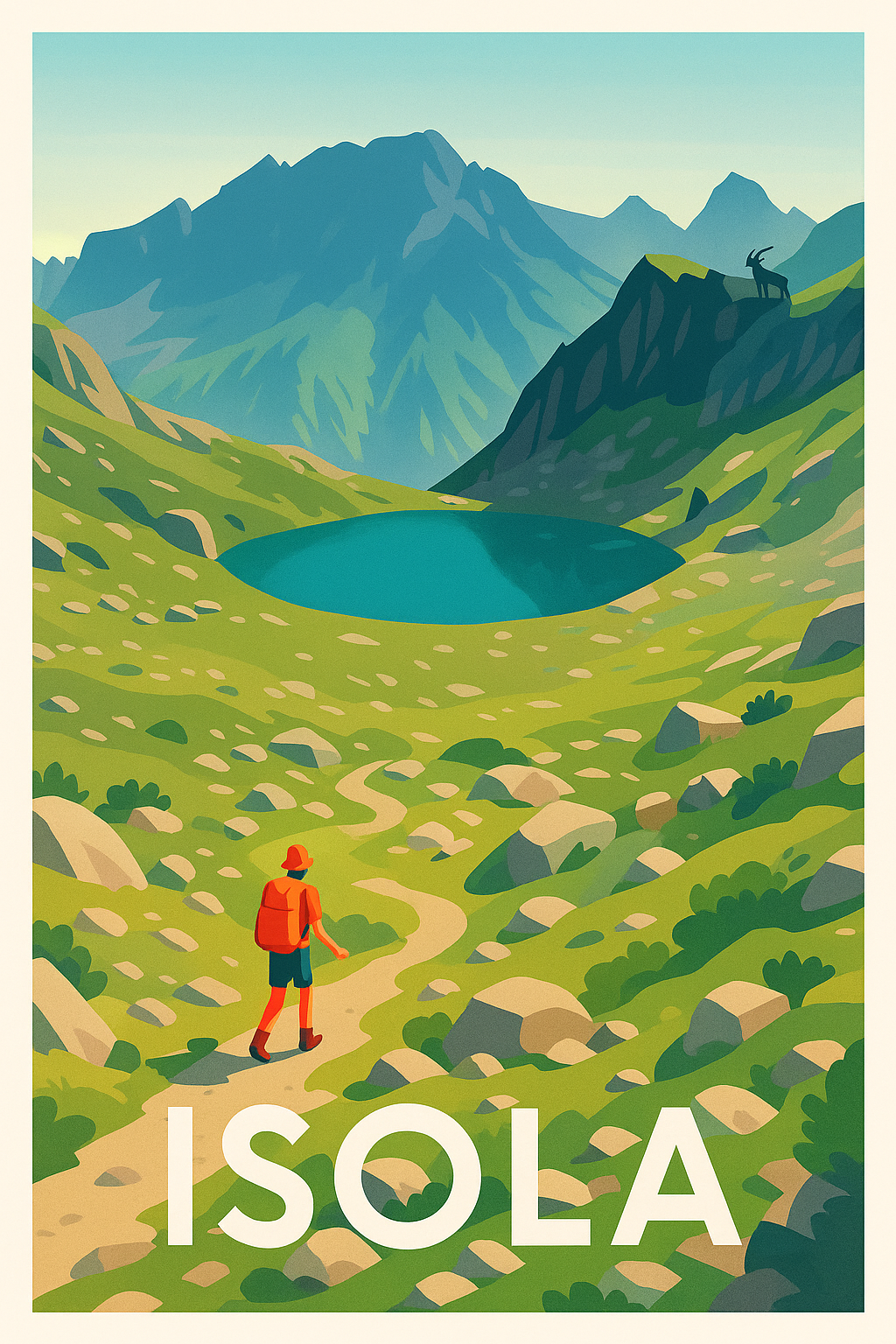 Affiche Isola — Nature et Aventure en Montagne · poster d'art de Isola