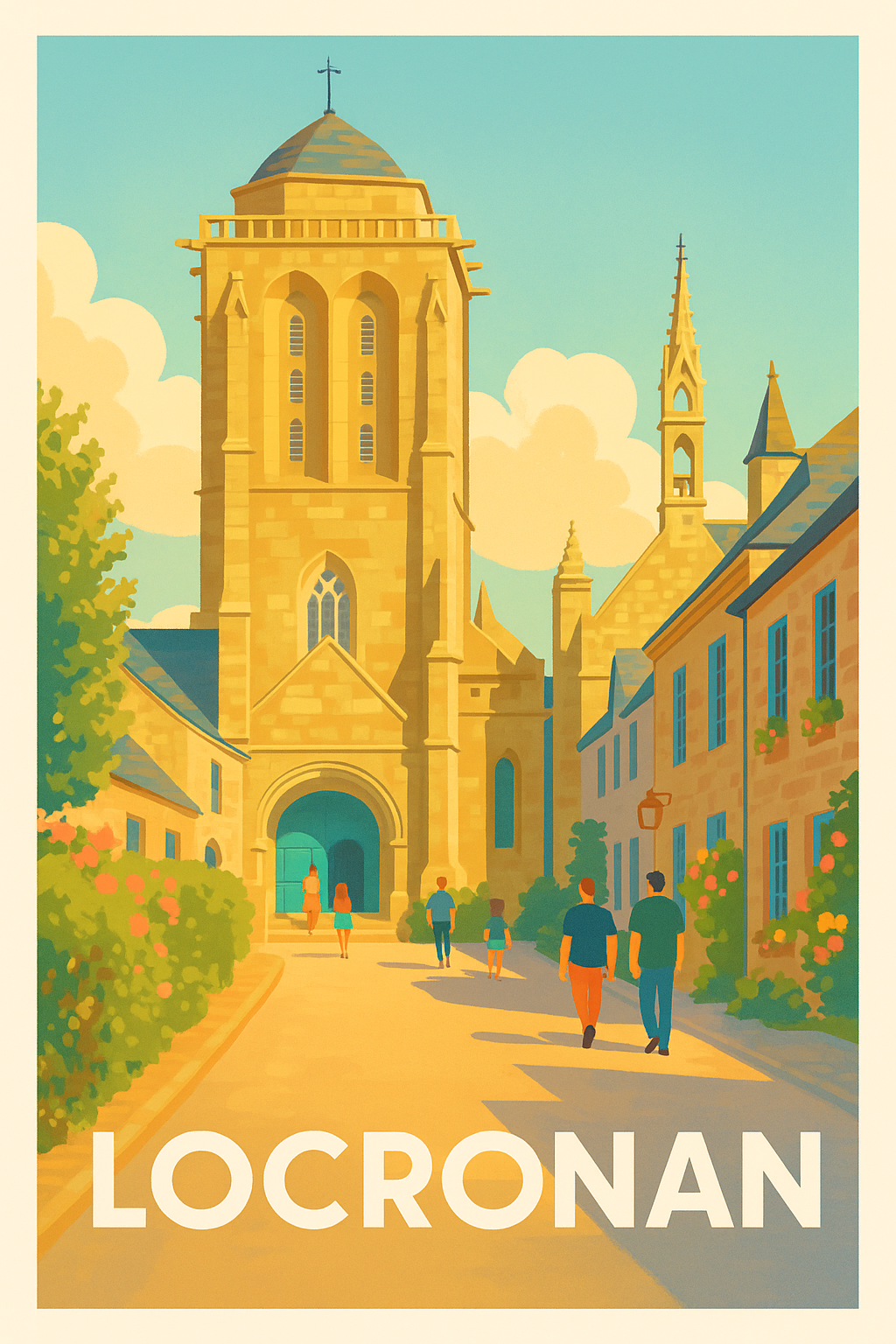 Affiche Locronan — Charme historique au cœur de la Bretagne · poster d'art de Locronan