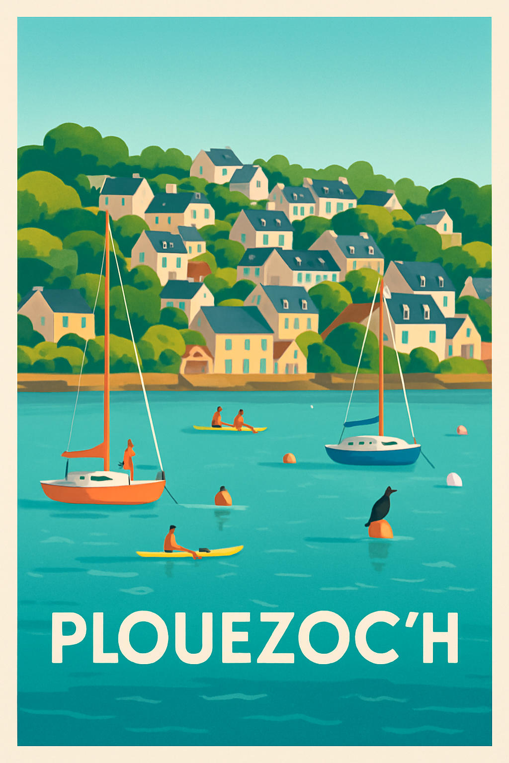 Affiche de Plouezoc'h - Escale paisible au bord de l'eau