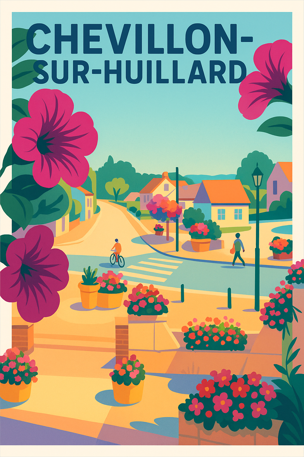 Affiche de Chevillon-sur-Huillard - Charme fleuri et douceur de vivre