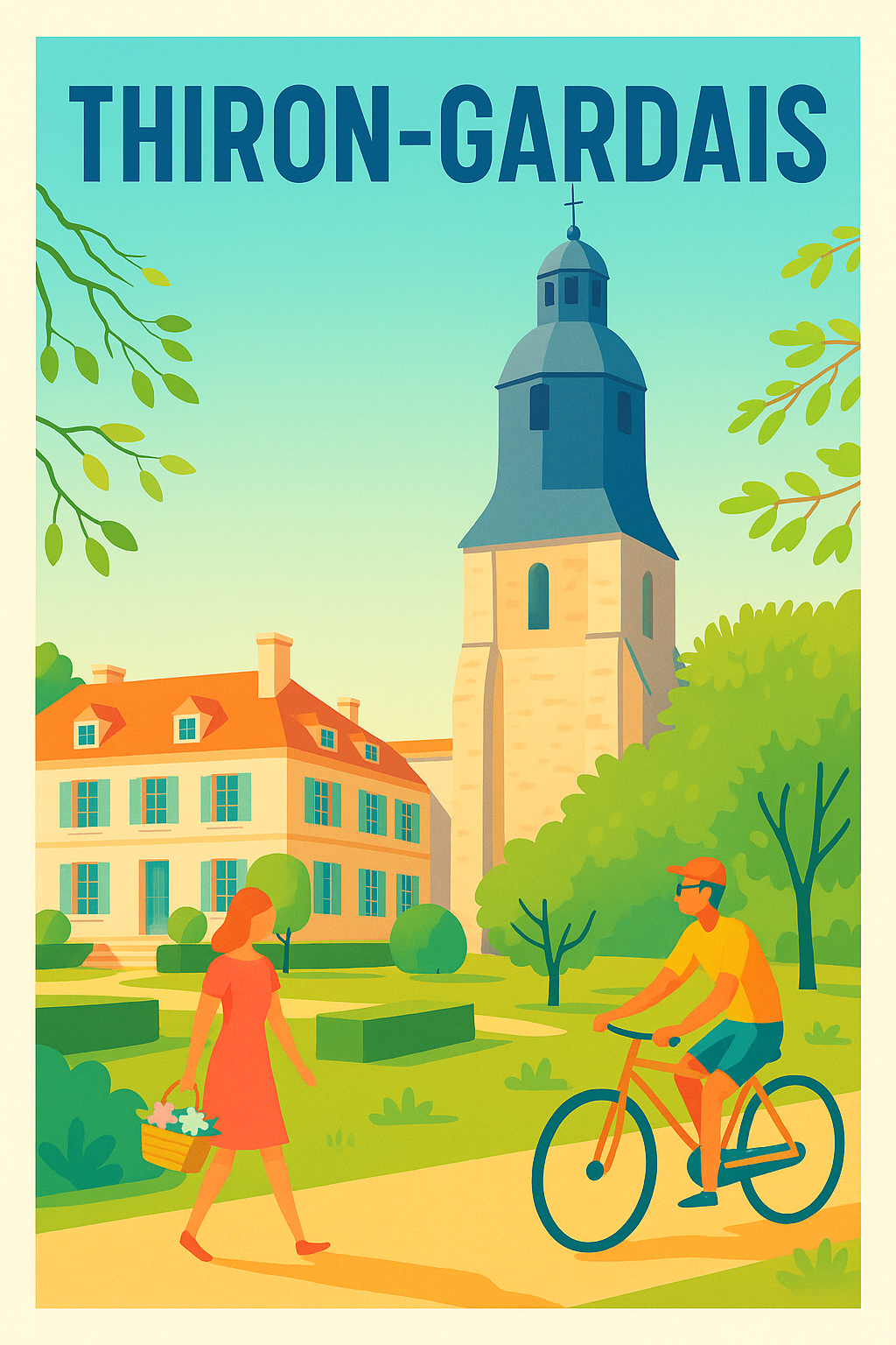Affiche de Thiron-Gardais - Harmonie et nature au cœur du patrimoine