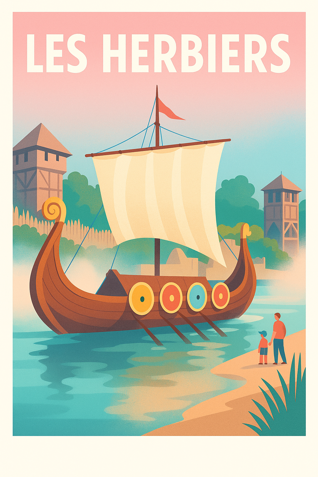 Affiche de Les Herbiers - Voyage au temps des drakkars