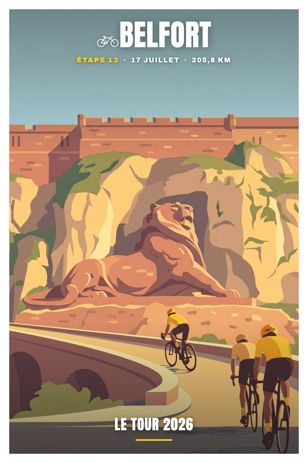Affiche Belfort - Le Tour 2026