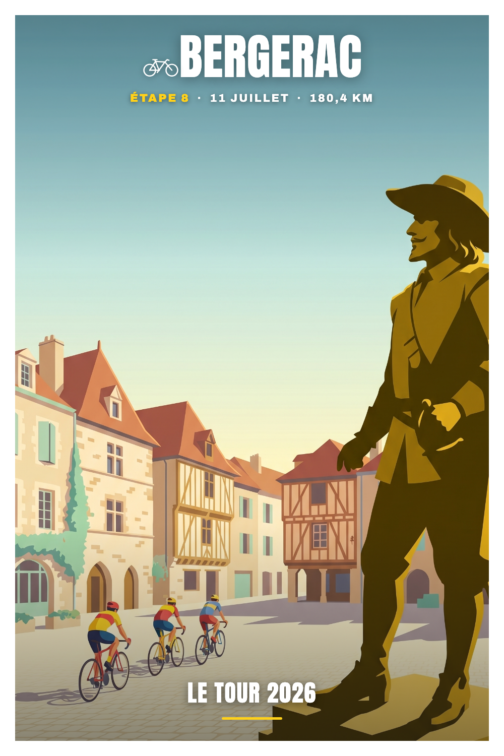 Affiche Bergerac - Le Tour 2026