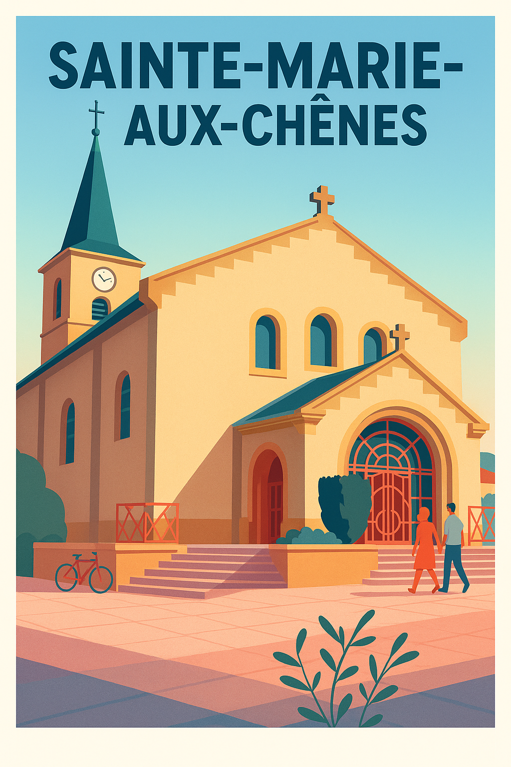Affiche de Sainte-Marie-aux-Chênes - Un coin de sérénité authentique