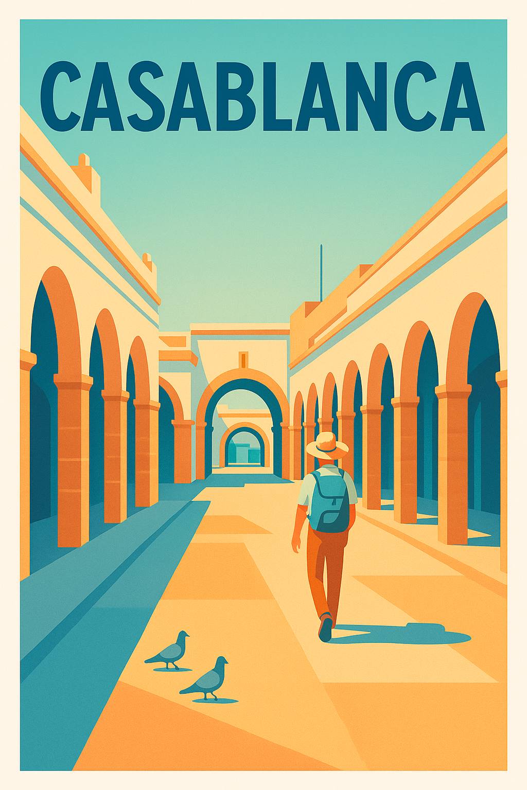 Affiche de Casablanca - Flânerie sous les arches historiques