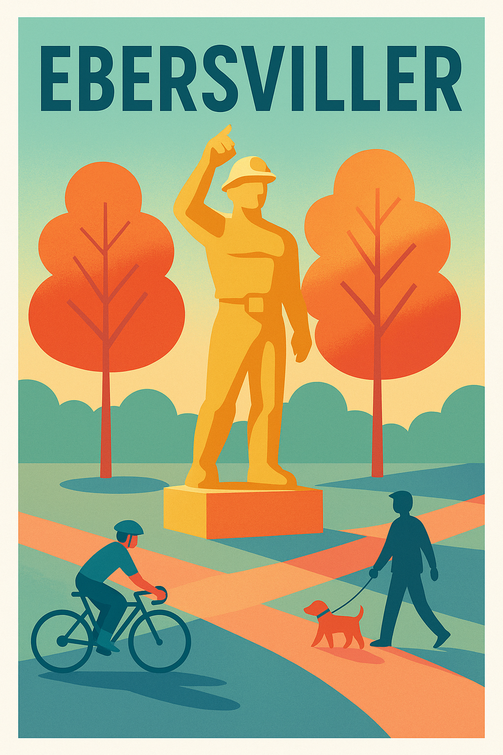 Affiche de Ébersviller - Un hommage vibrant à l'histoire et à la nature