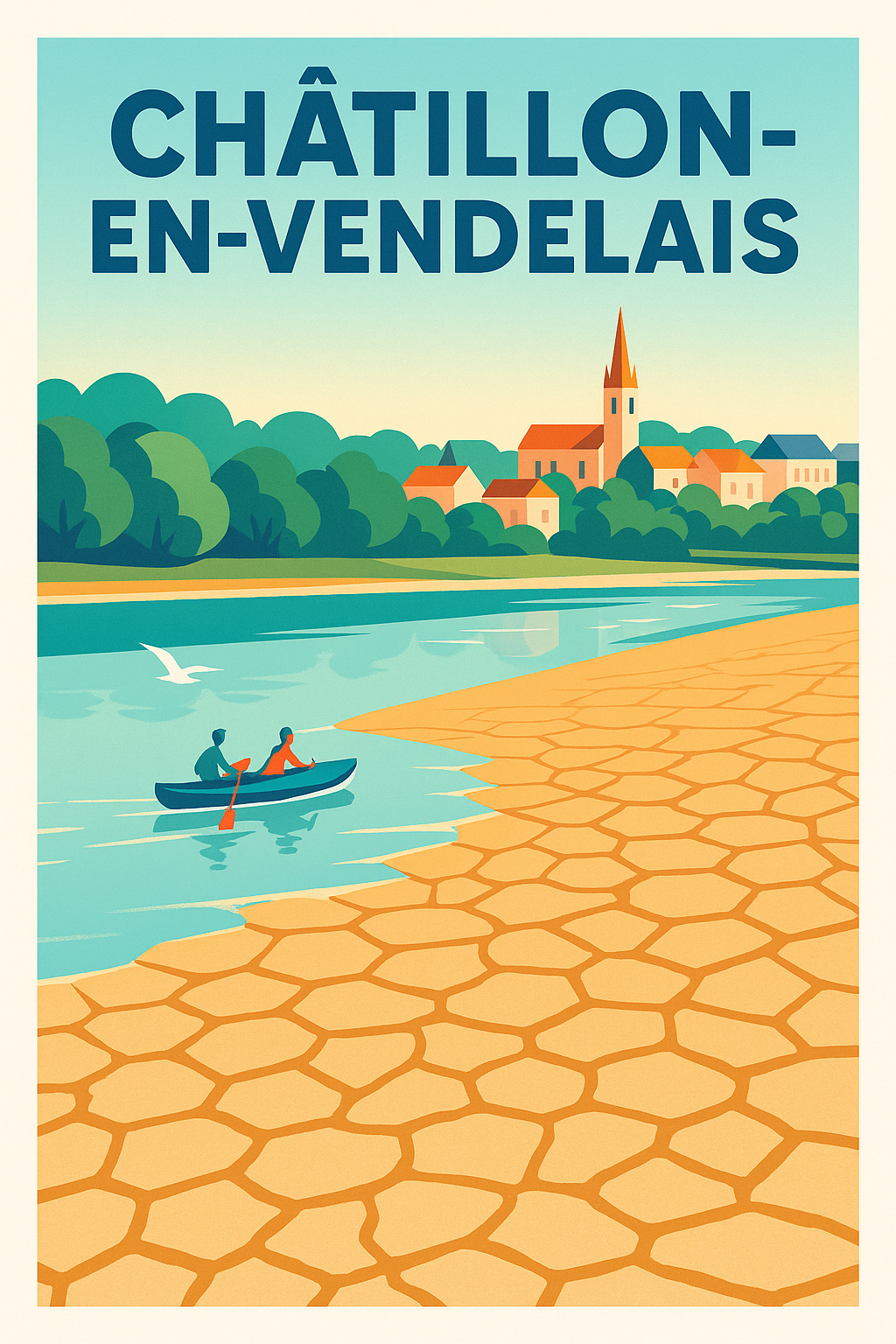 Affiche de Châtillon-en-Vendelais - Évasion paisible au fil de l'eau