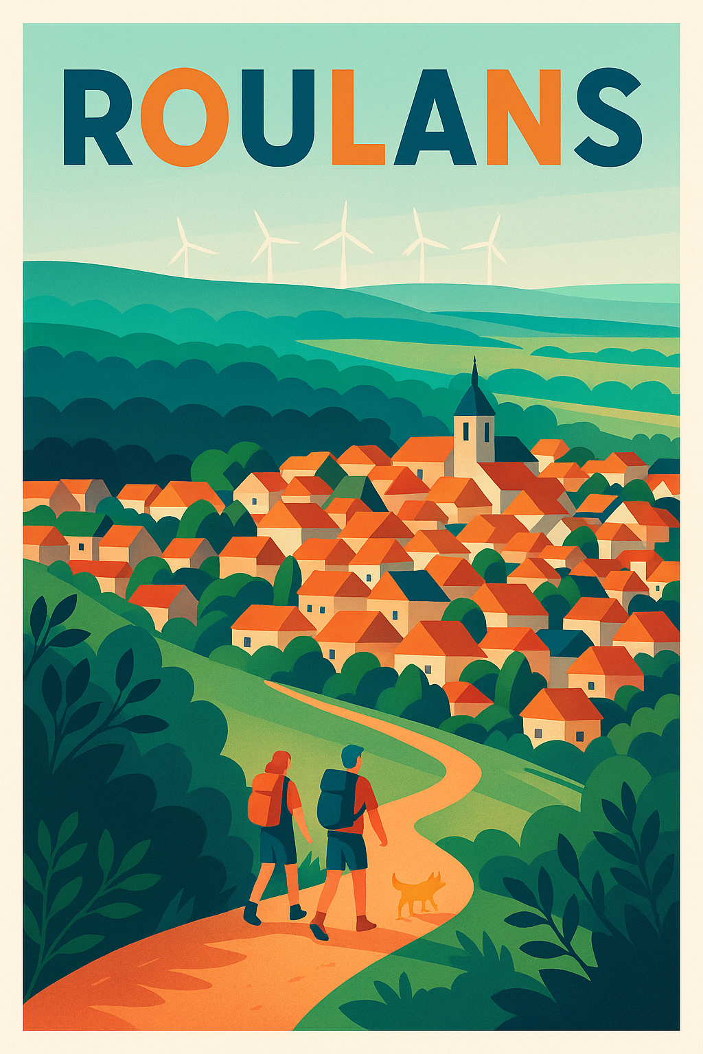 Affiche de Roulans - Promenade au cœur d'un village pittoresque
