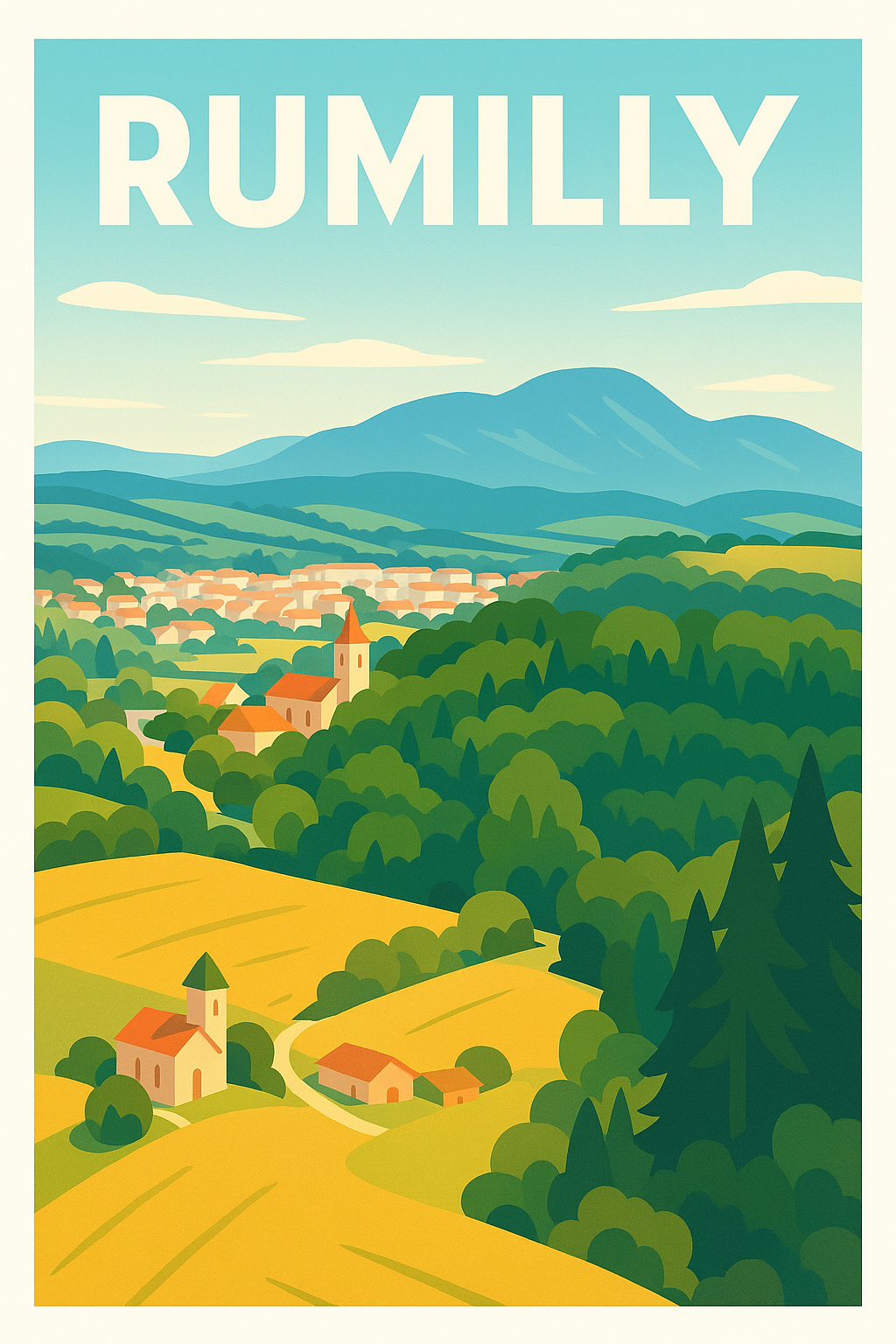 Affiche de Rumilly - Charme bucolique au cœur de la nature