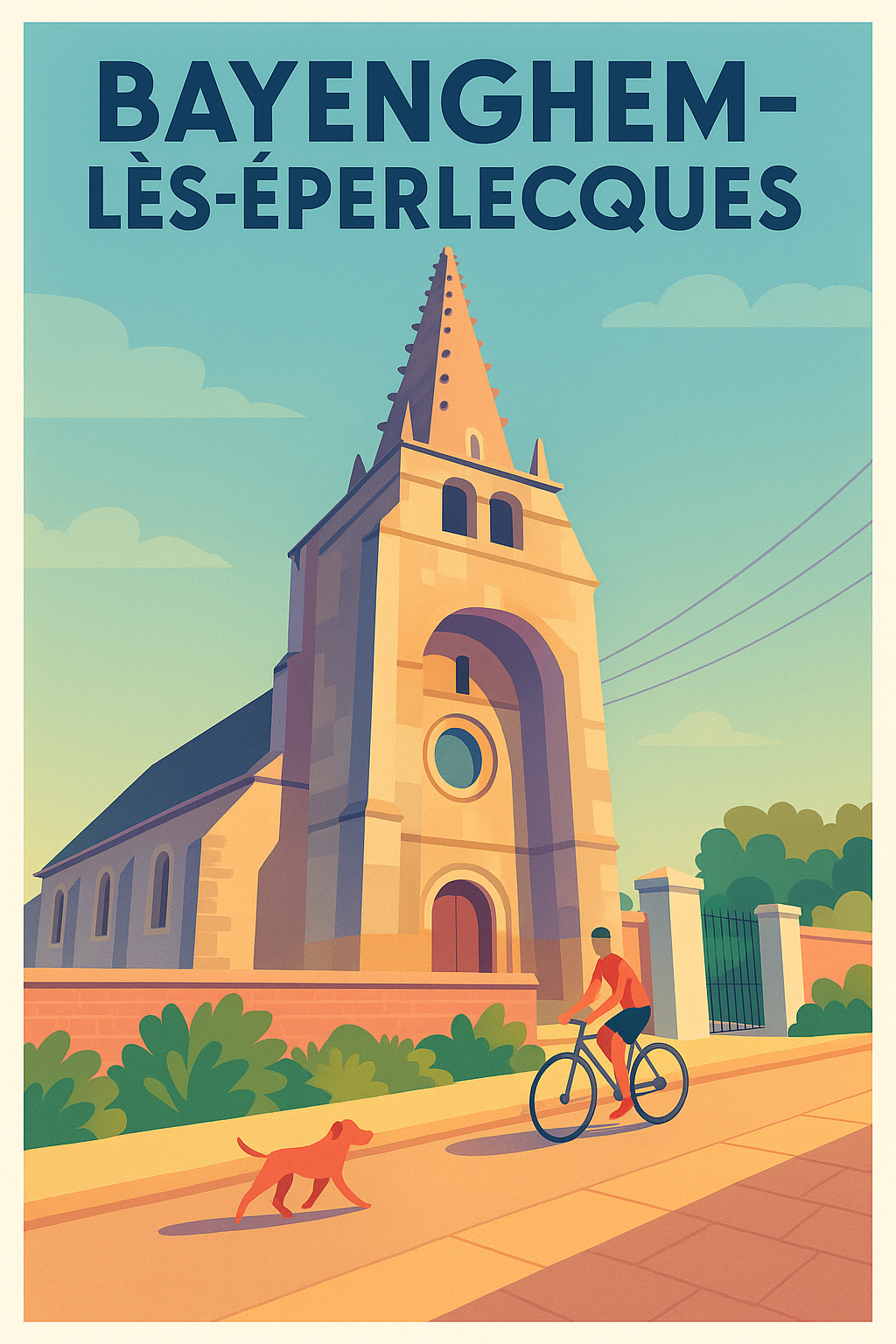 Affiche de Bayenghem-lès-Éperlecques - Le charme paisible de la campagne
