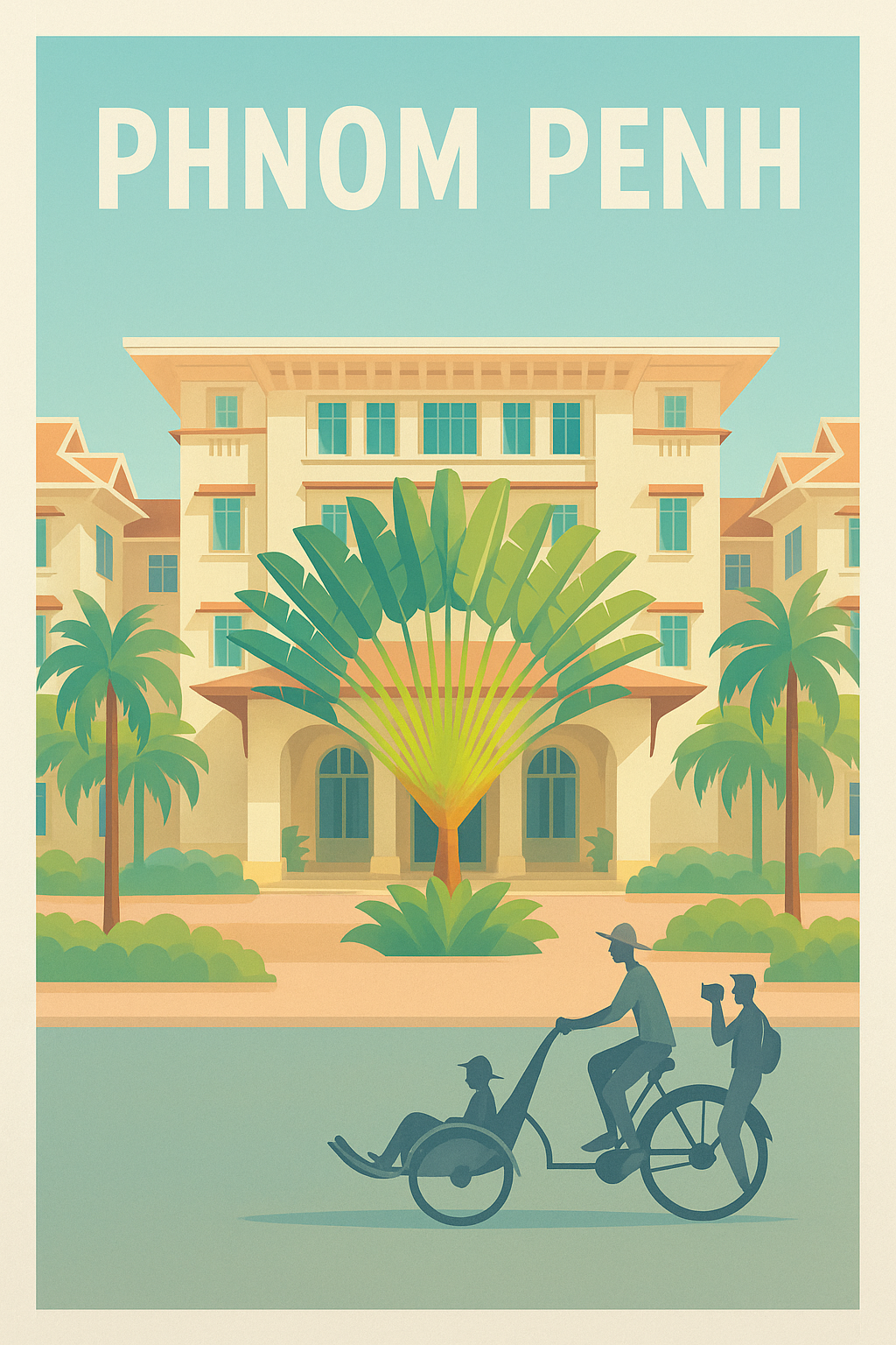Affiche de Phnom Penh - Voyage au cœur du Cambodge authentique