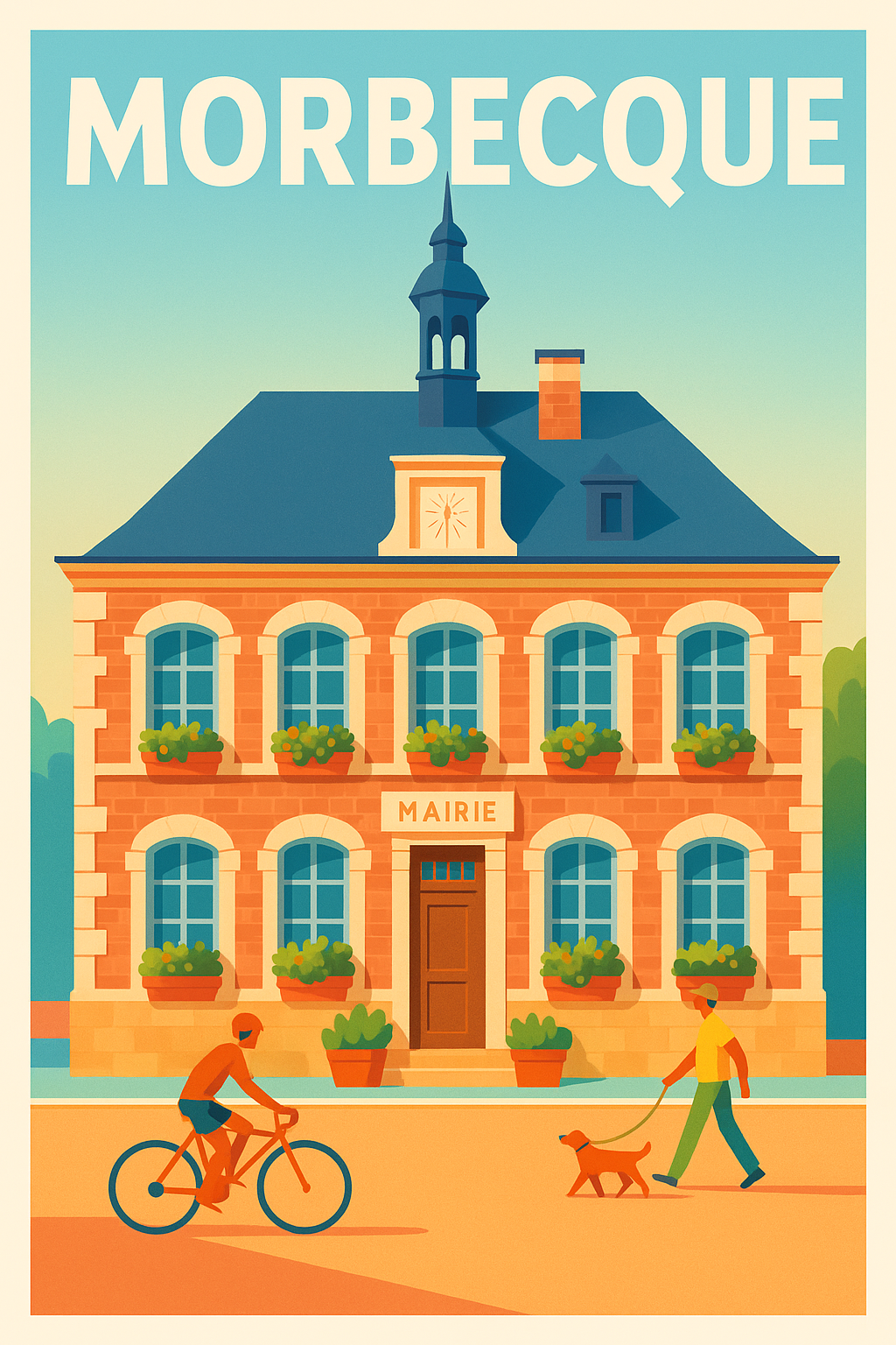 Affiche de Morbecque - Charme et simplicité du cœur de ville