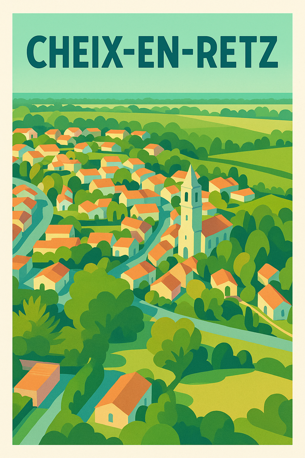 Affiche de Cheix-en-Retz - Charme bucolique et douceur de vivre