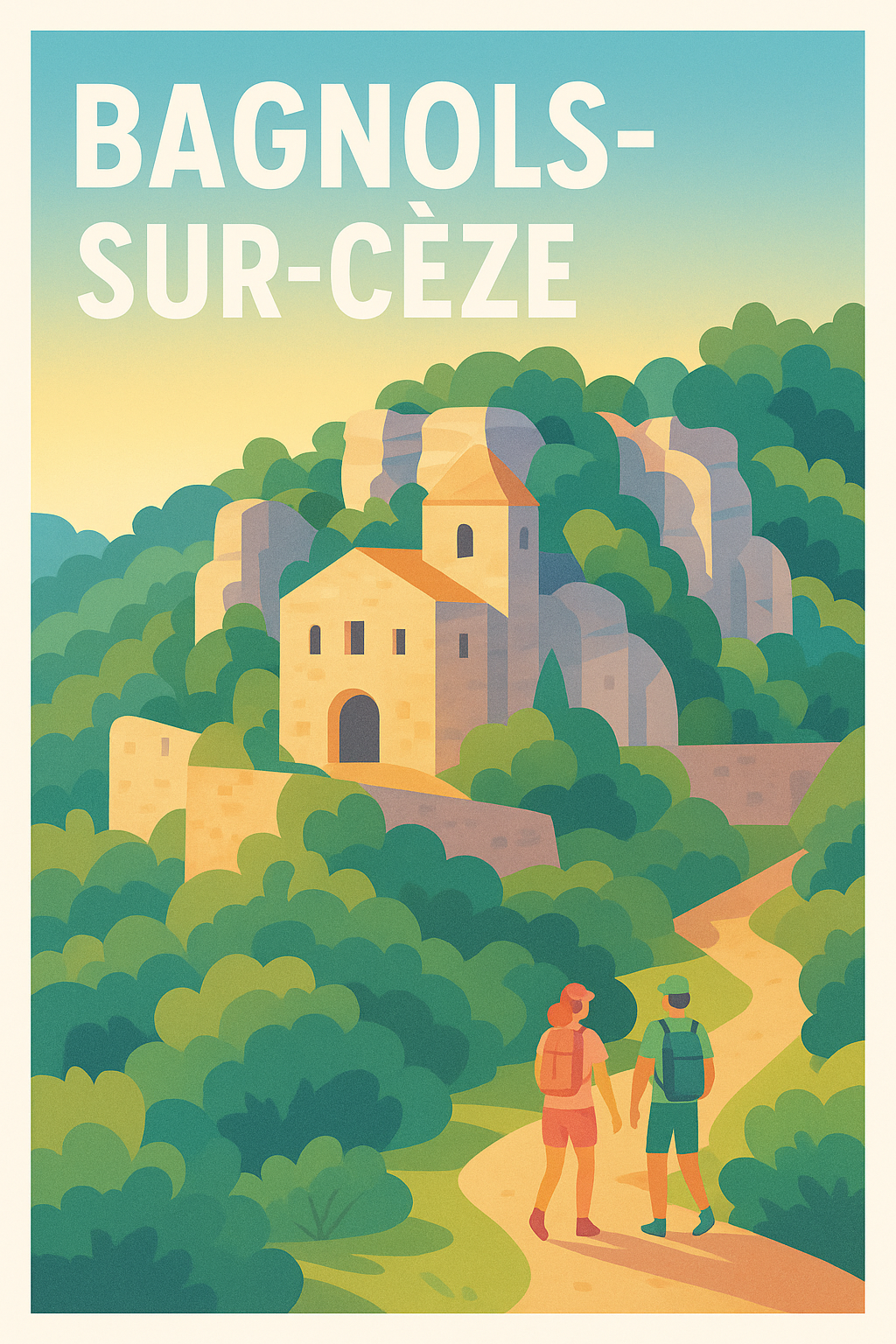 Affiche de Bagnols-sur-Cèze - Escapade au cœur de la nature gardoise