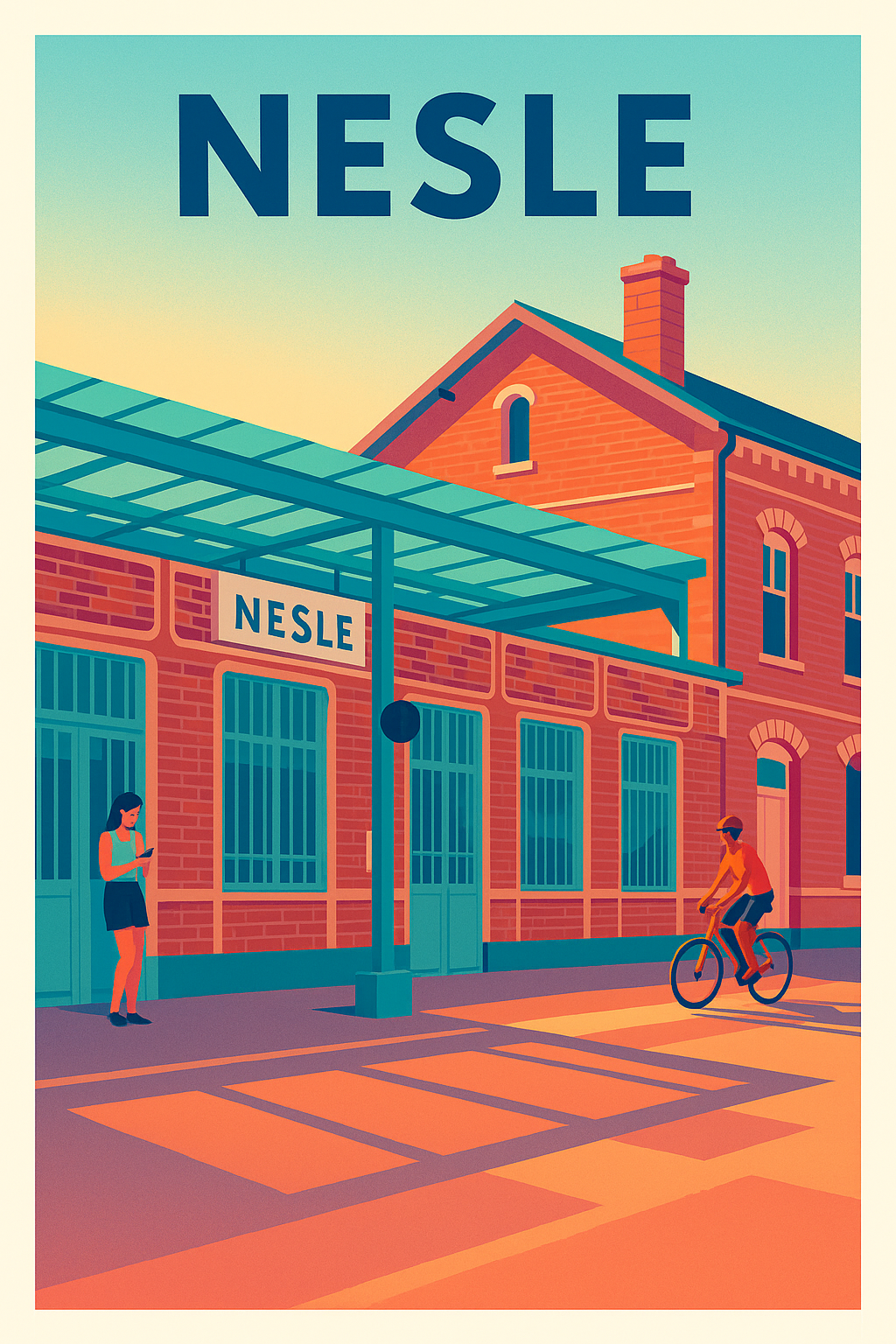 Affiche de Nesle - Charme et douceur au cœur de la gare