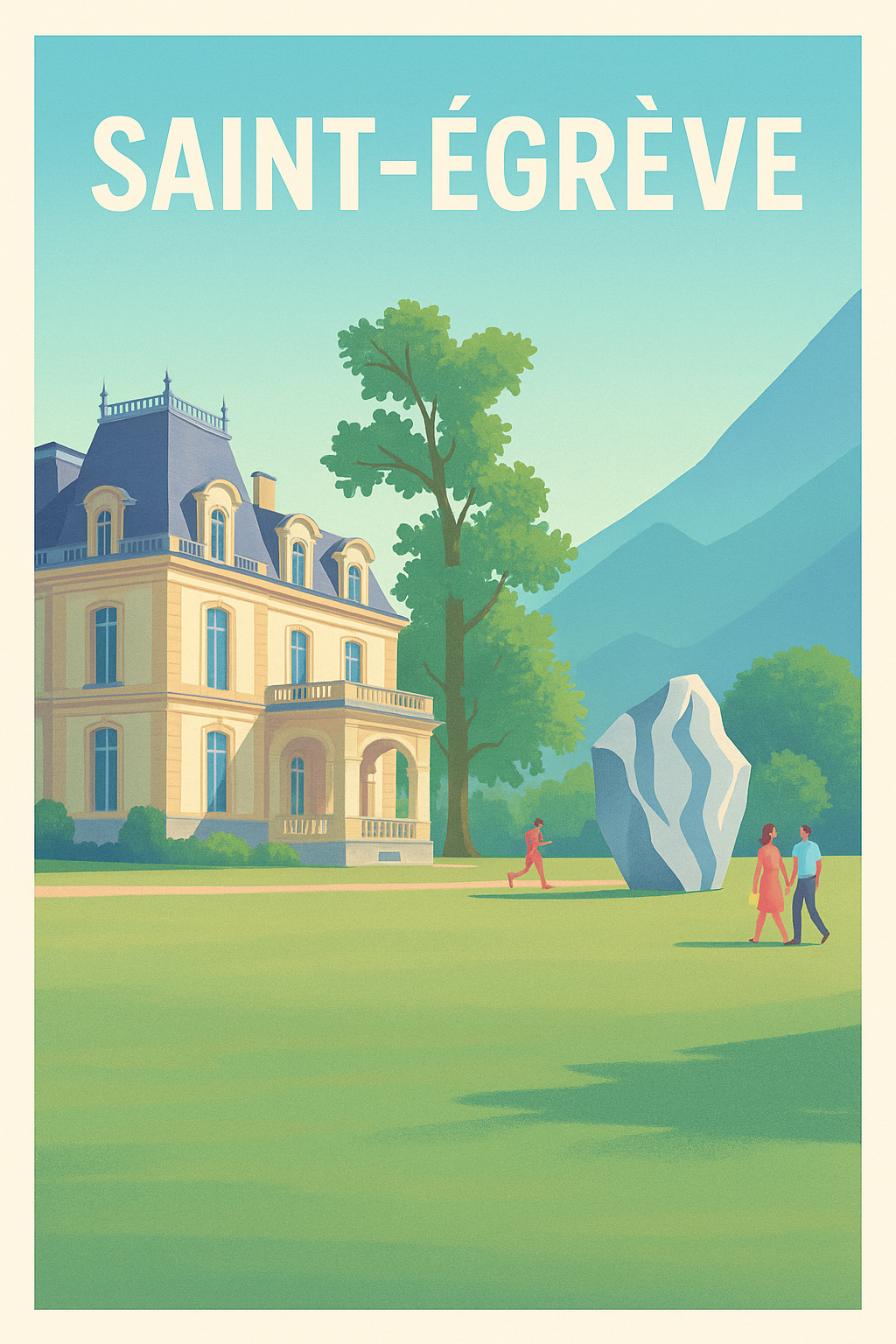 Affiche de Saint-Égrève - Élégance et nature au pied des montagnes