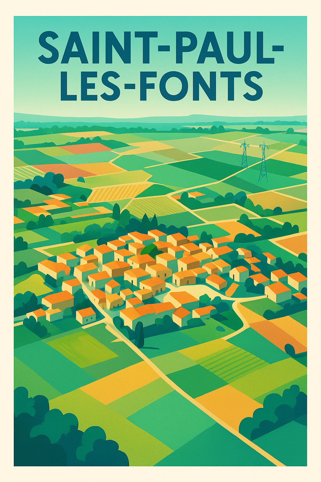 Affiche de Saint-Paul-les-Fonts - Le charme authentique en pleine nature
