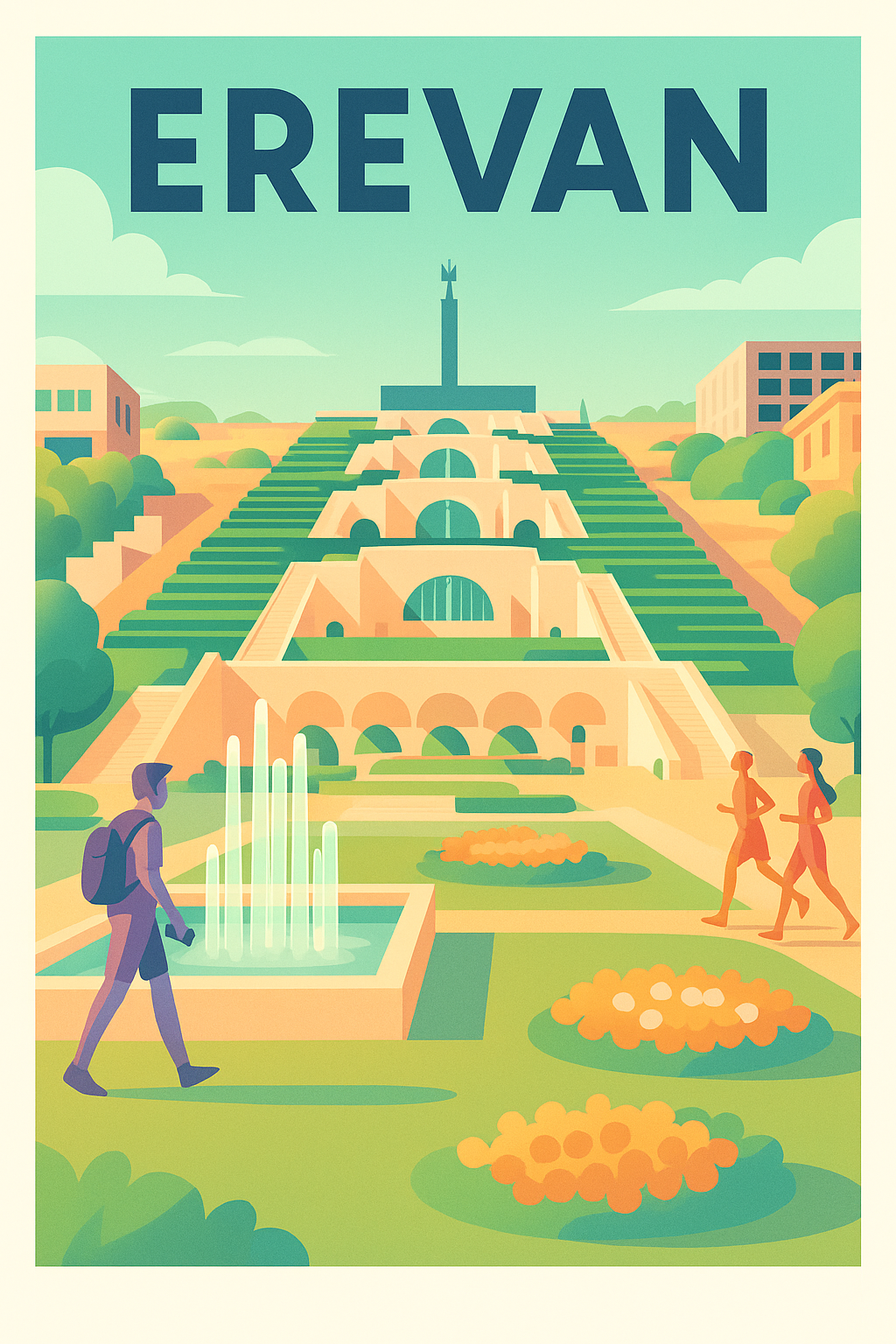 Affiche de Erevan - Une promenade iconique vers les cascades
