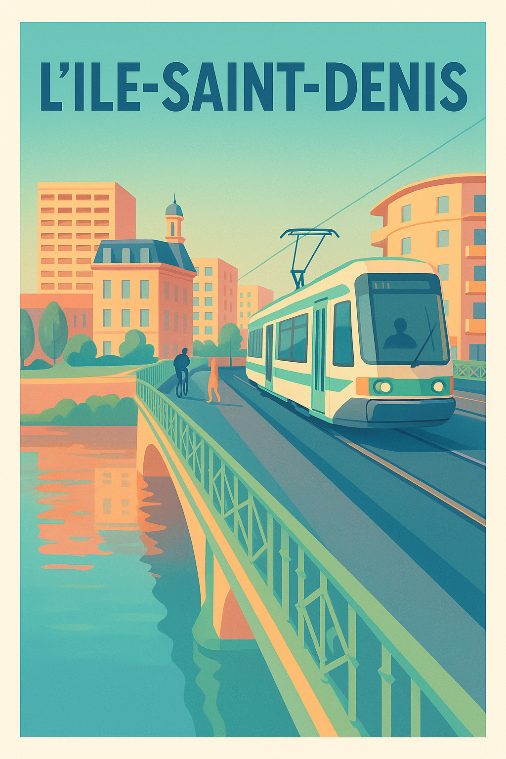 Affiche de L'Île-Saint-Denis - Modernité au fil de l'eau