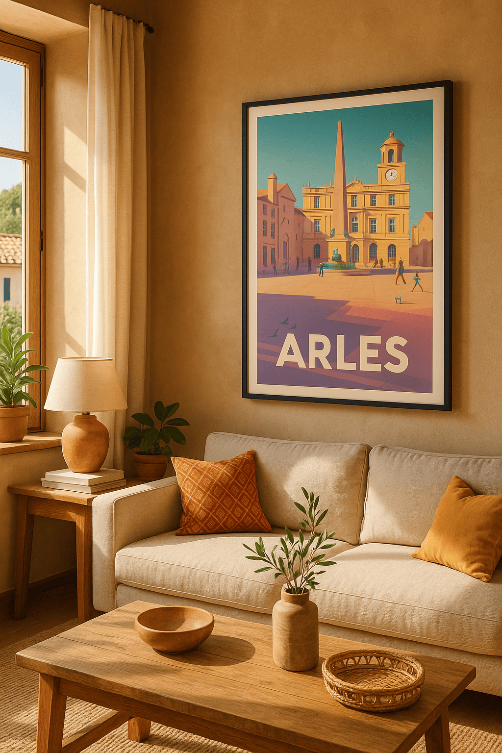 Affiche Arles — Charme et lumière du cœur historique · poster d'art de Arles