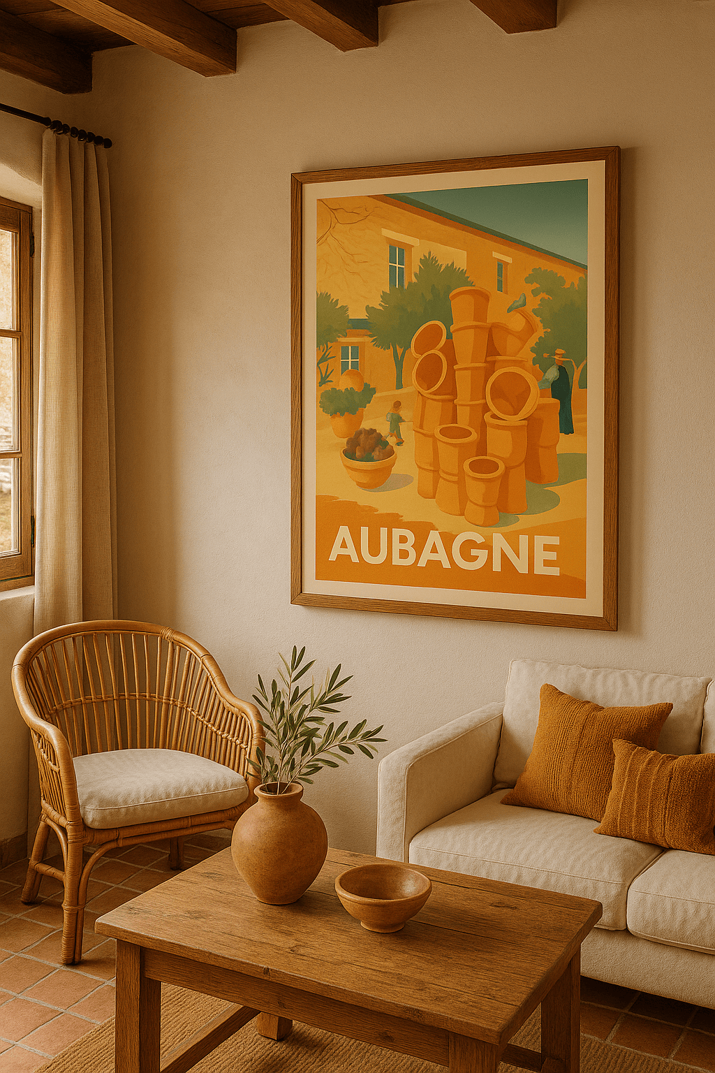 Affiche Aubagne — Terre de traditions et de poterie · poster d'art de Aubagne