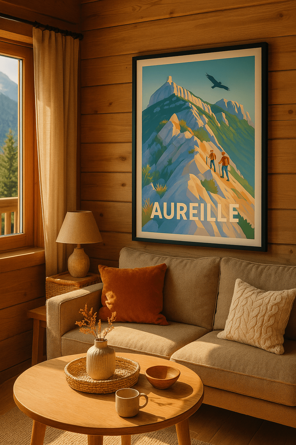 Bouches-du-Rhône France Affiche de Aureille - Escapade nature et randonnée