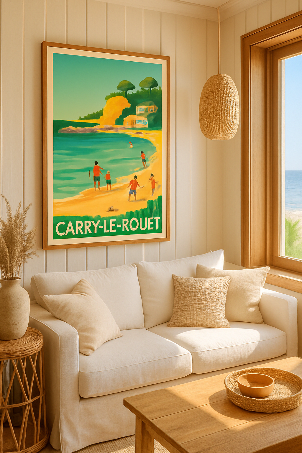 Affiche Carry-le-Rouet — Escapade ensoleillée sur la Côte Bleue · poster d'art de Carry-le-Rouet