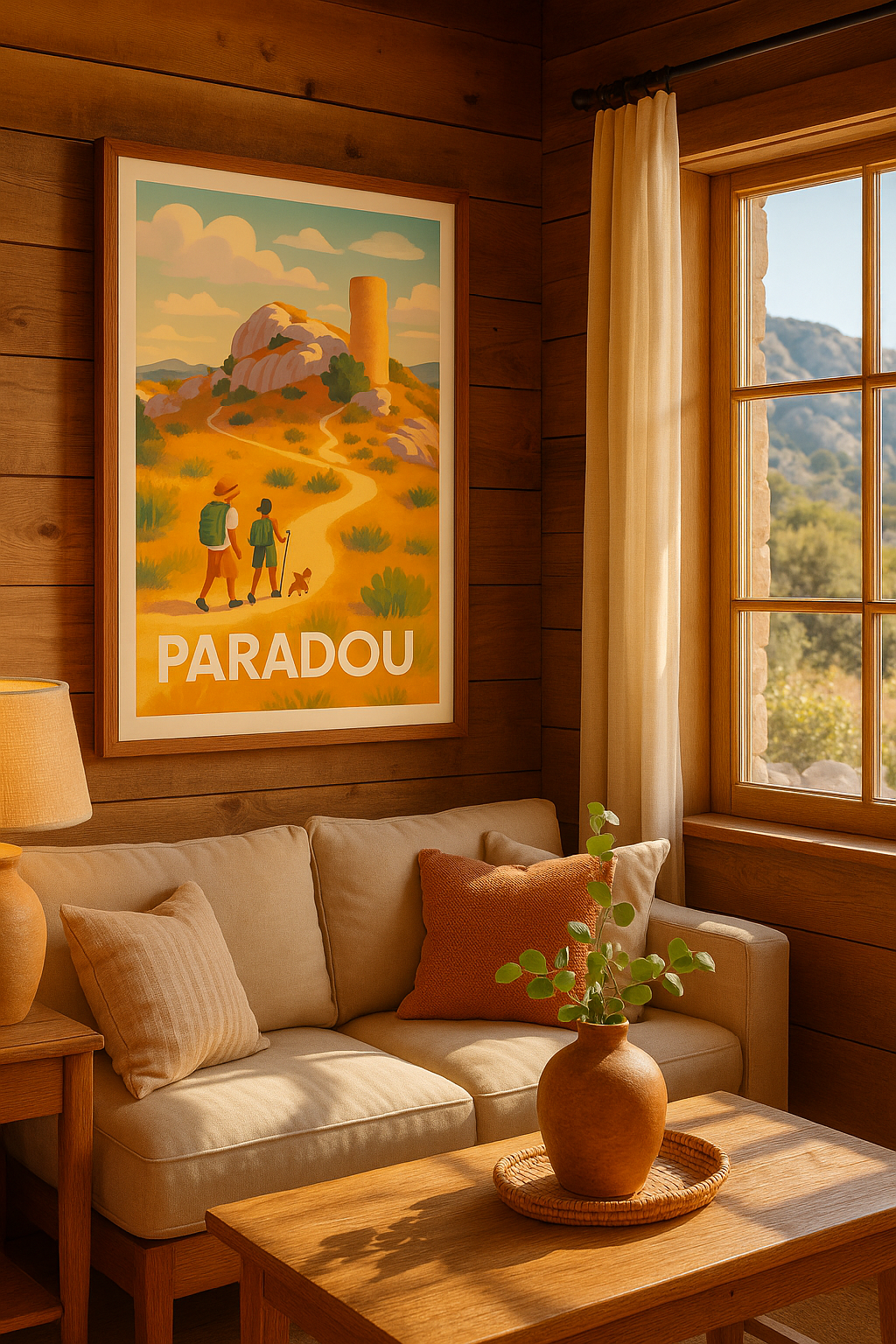 Bouches-du-Rhône France Affiche de Paradou - Évasion nature et patrimoine