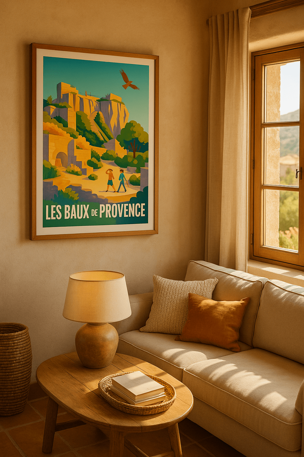 Affiche Les Baux-de-Provence — Entre Histoire et Soleil · poster d'art de Les Baux-de-Provence