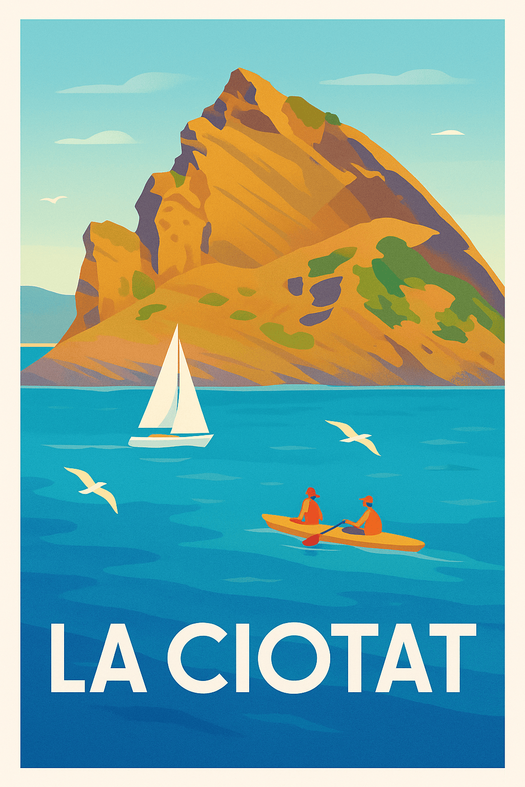 Affiche La Ciotat — Évasion et douceur marine · poster d'art de La Ciotat