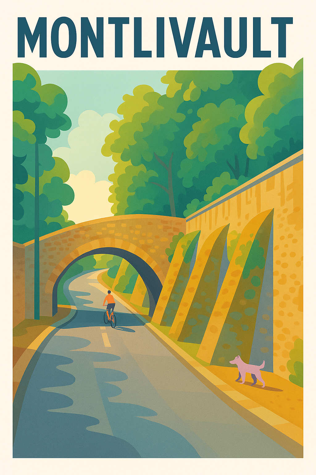 Affiche de Montlivault - Balade en douceur sous le pont ensoleillé