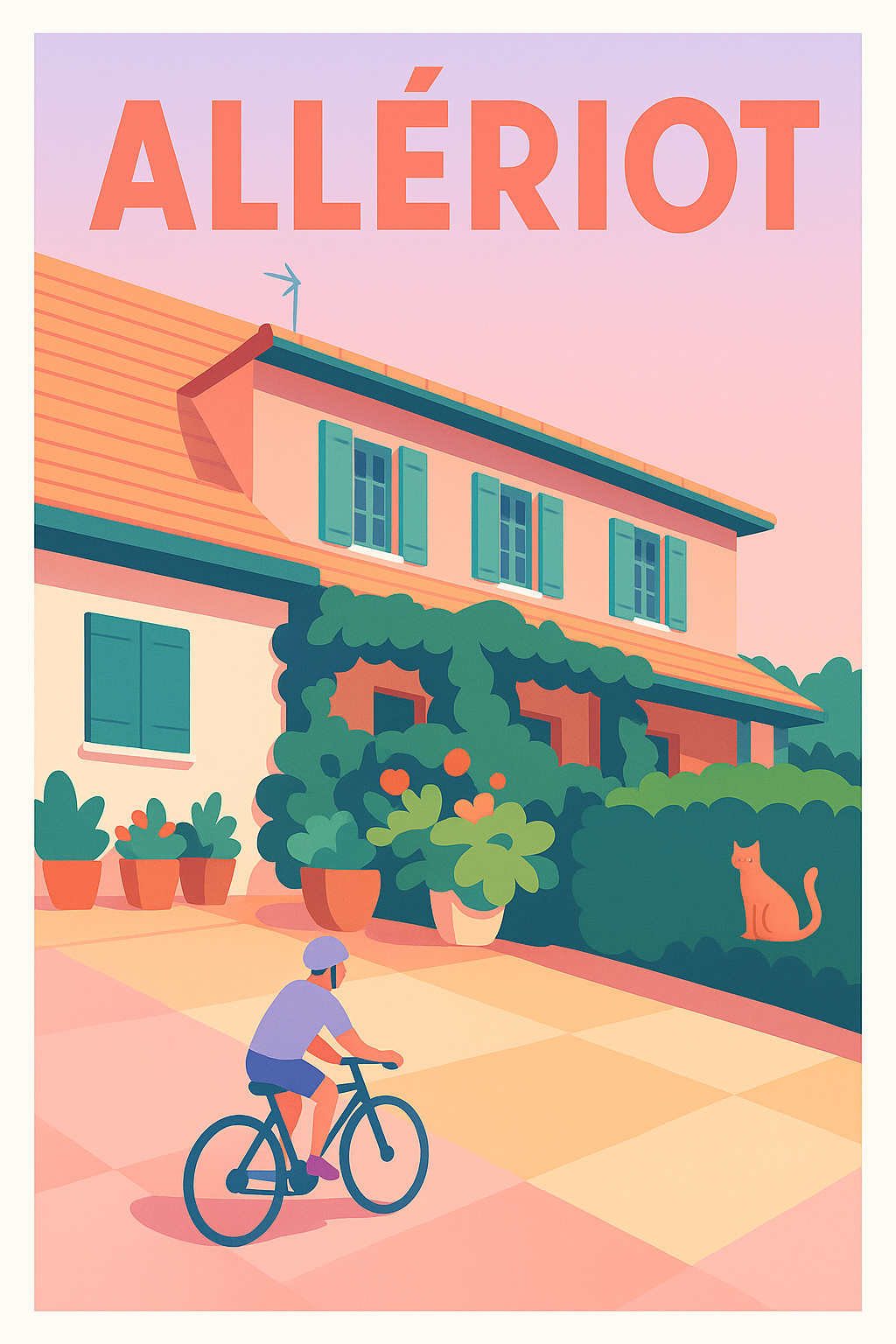 Affiche de Allériot - L'art de la sérénité à vélo