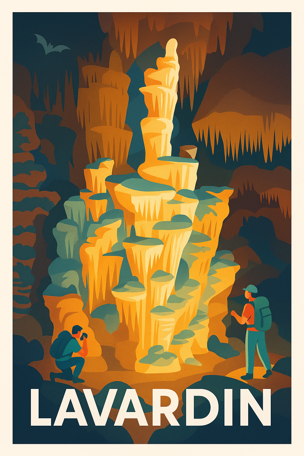 Affiche de Lavardin - Exploration des merveilles souterraines