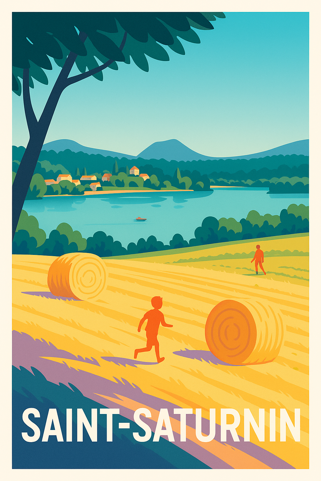 Affiche de Saint-Saturnin - L'Esprit Bucolique en Paysage